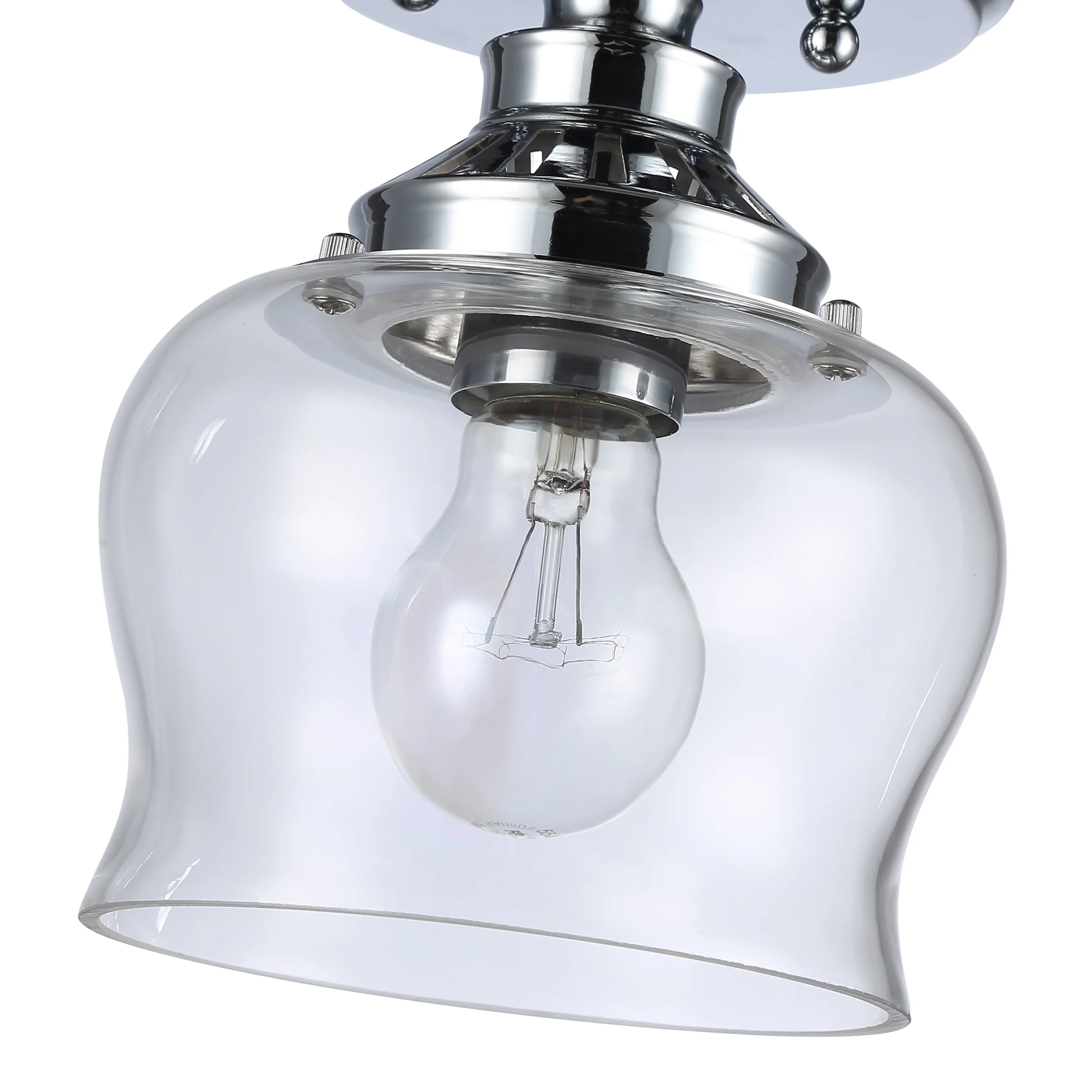 Daphne 1-light Semi-Flush Mount in Chrome - Image 7