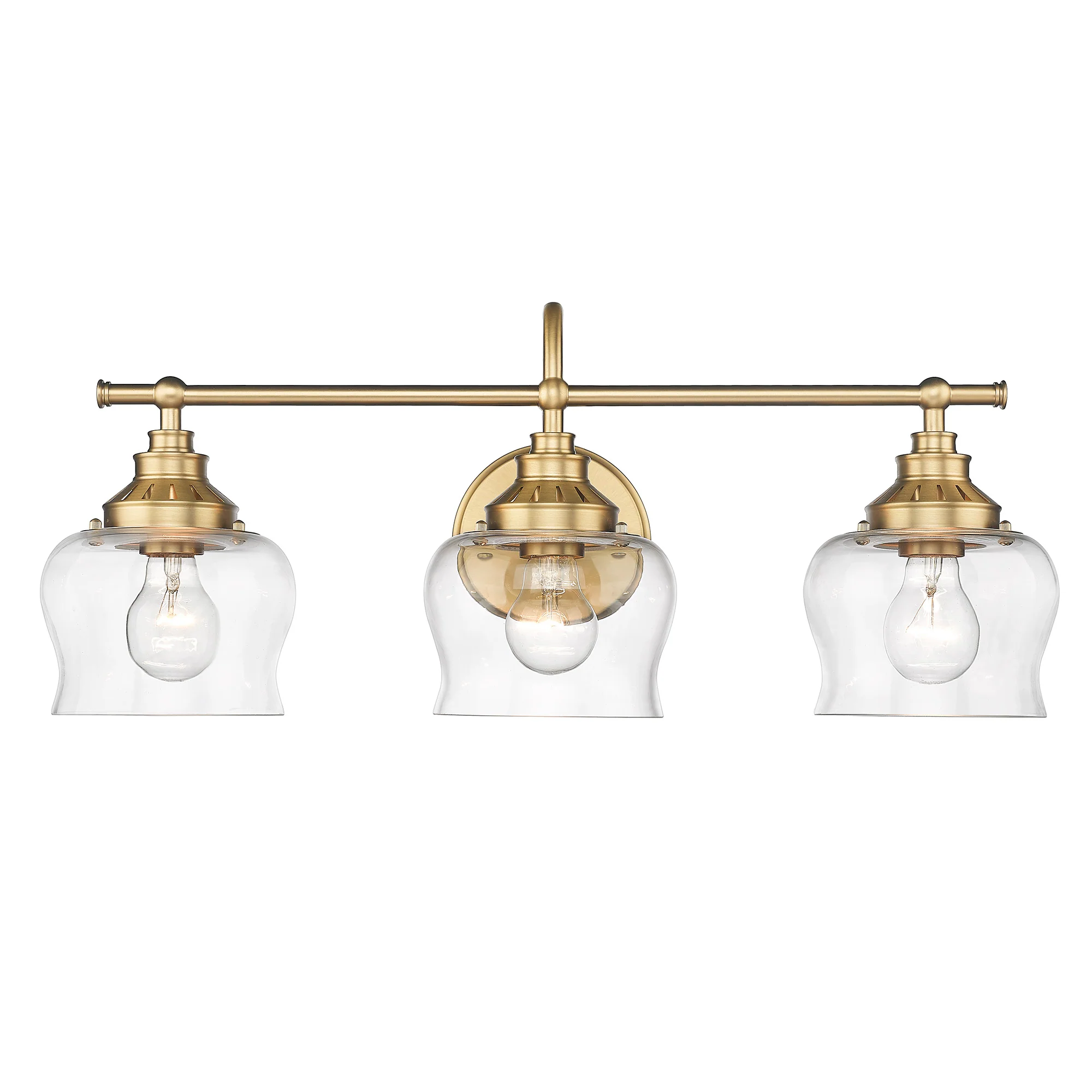 Daphne 3-light Vanity in Brushed Champagne Brass - Image 2