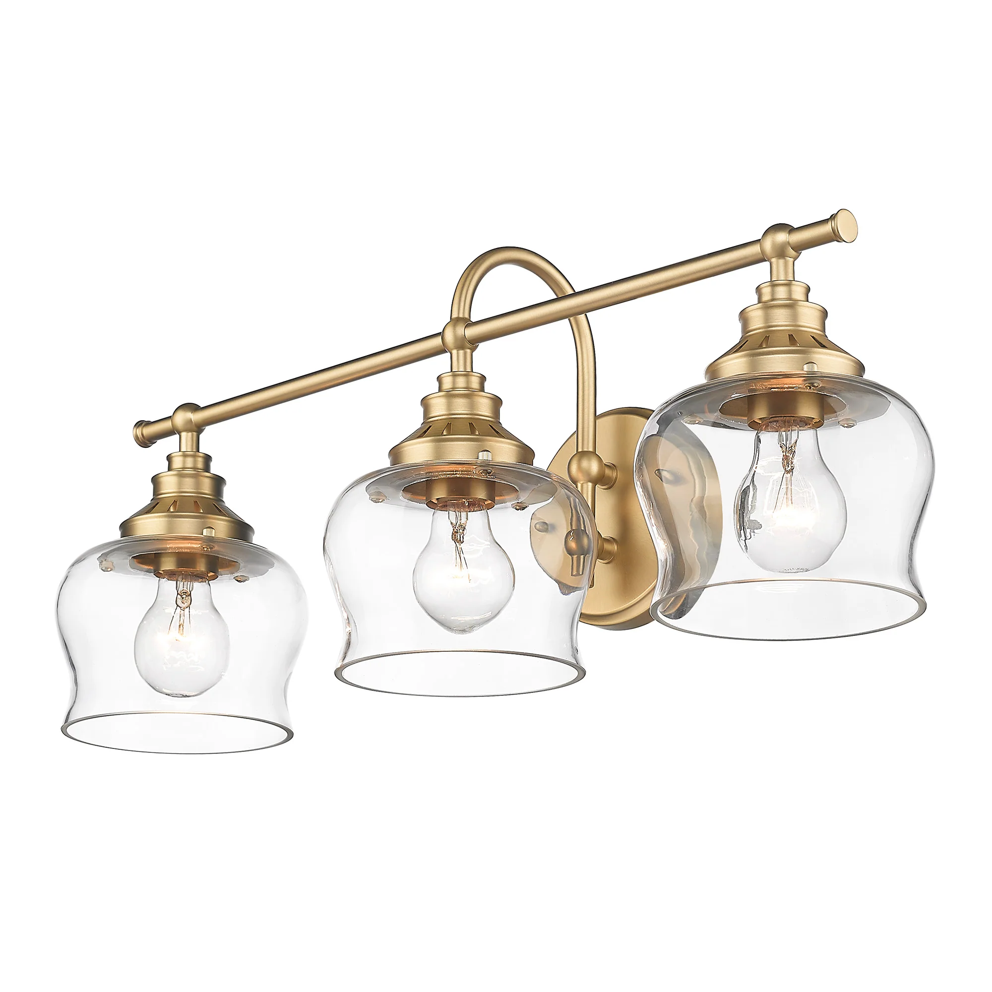 Daphne 3-light Vanity in Brushed Champagne Brass - Image 3