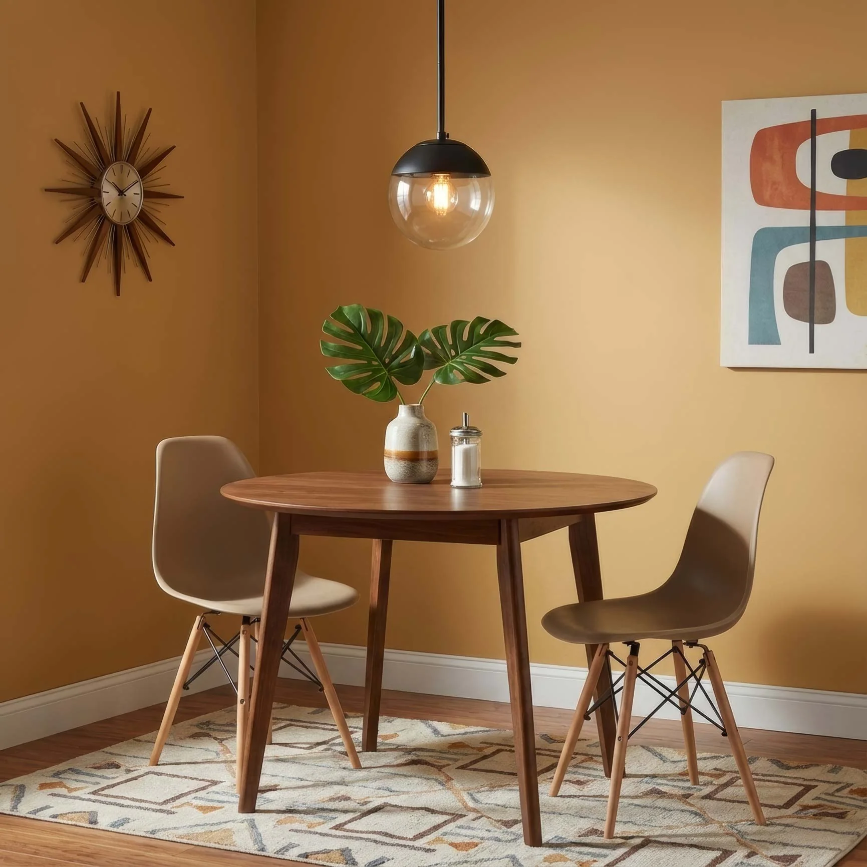 Dixon 1-light Pendant in Matte Black and Clear Glass - Image 4