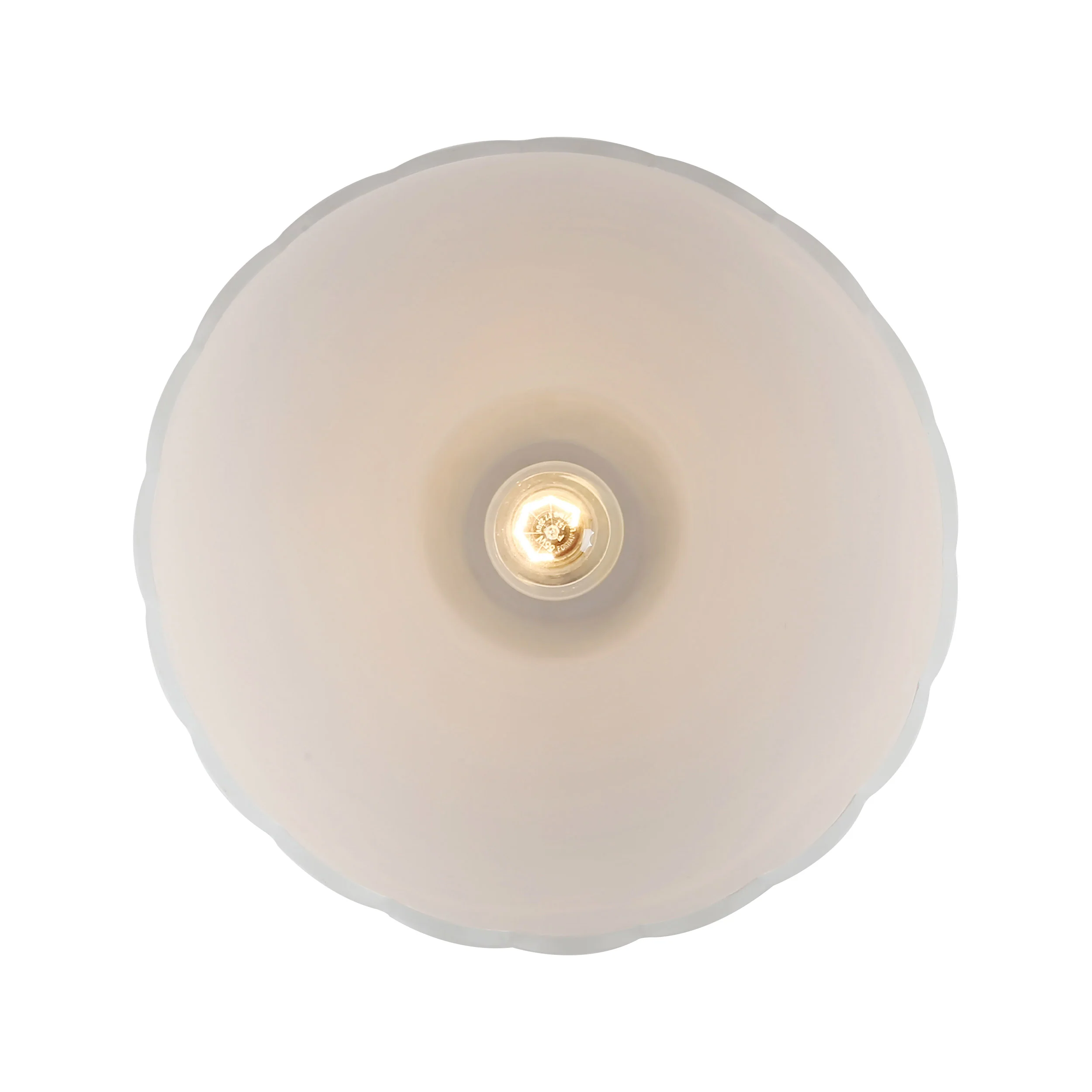 Dorinda 1-Light Pendant in Matte Black with Opal Glass - Image 3