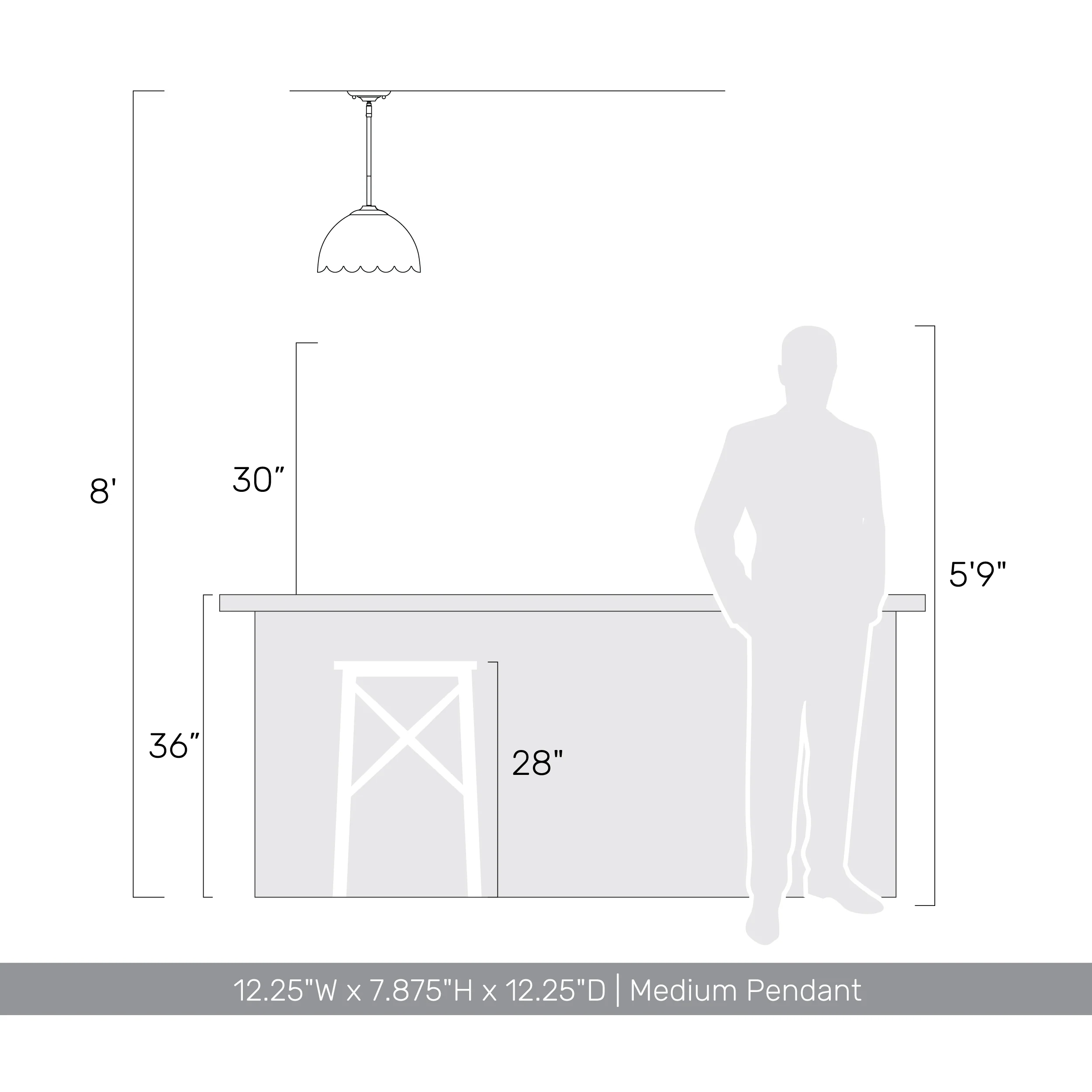 Dorinda 1-Light Pendant in Matte Black with Opal Glass - Image 7