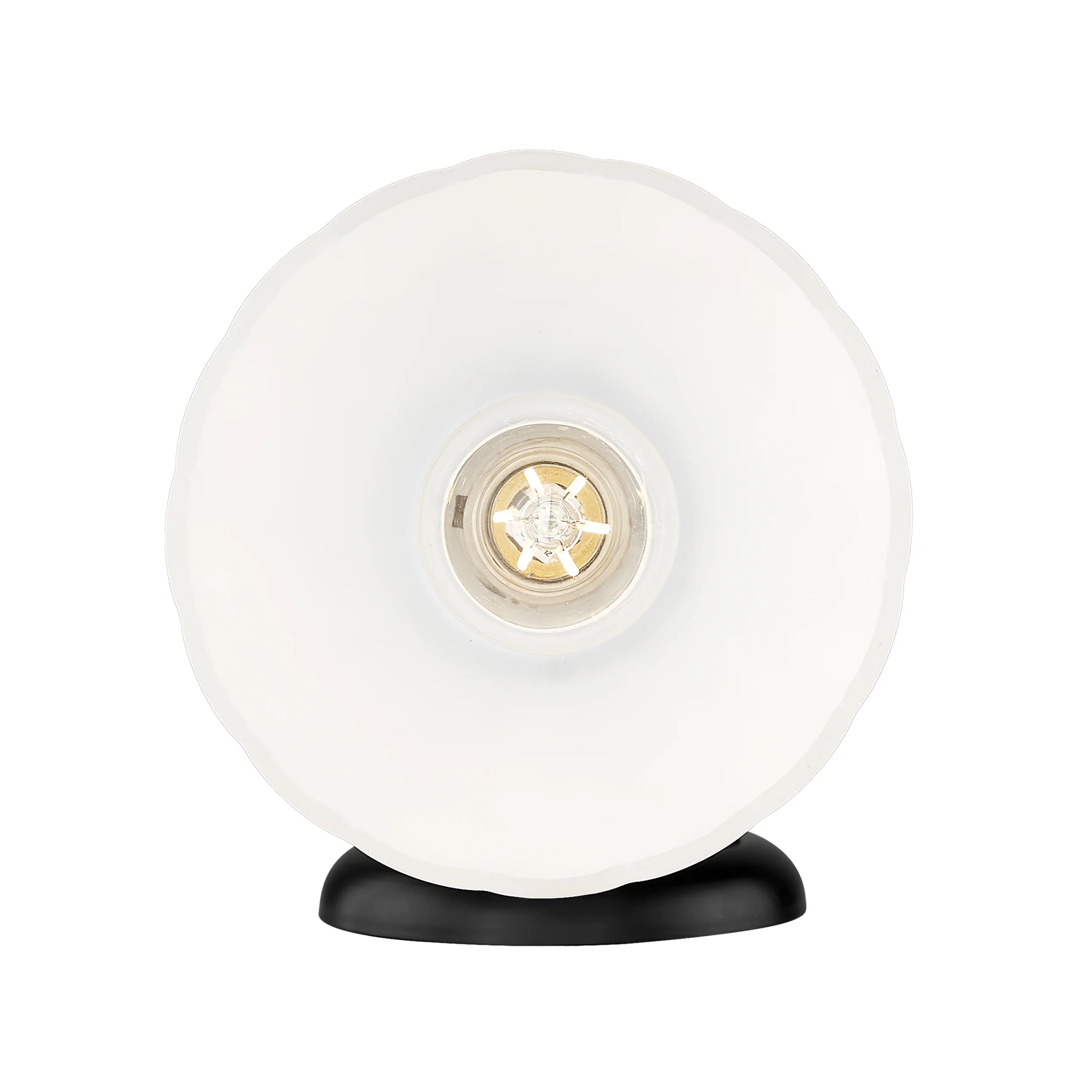 Dorinda 1-Light Wall Sconce in Matte Black with Opal Glass - Image 6