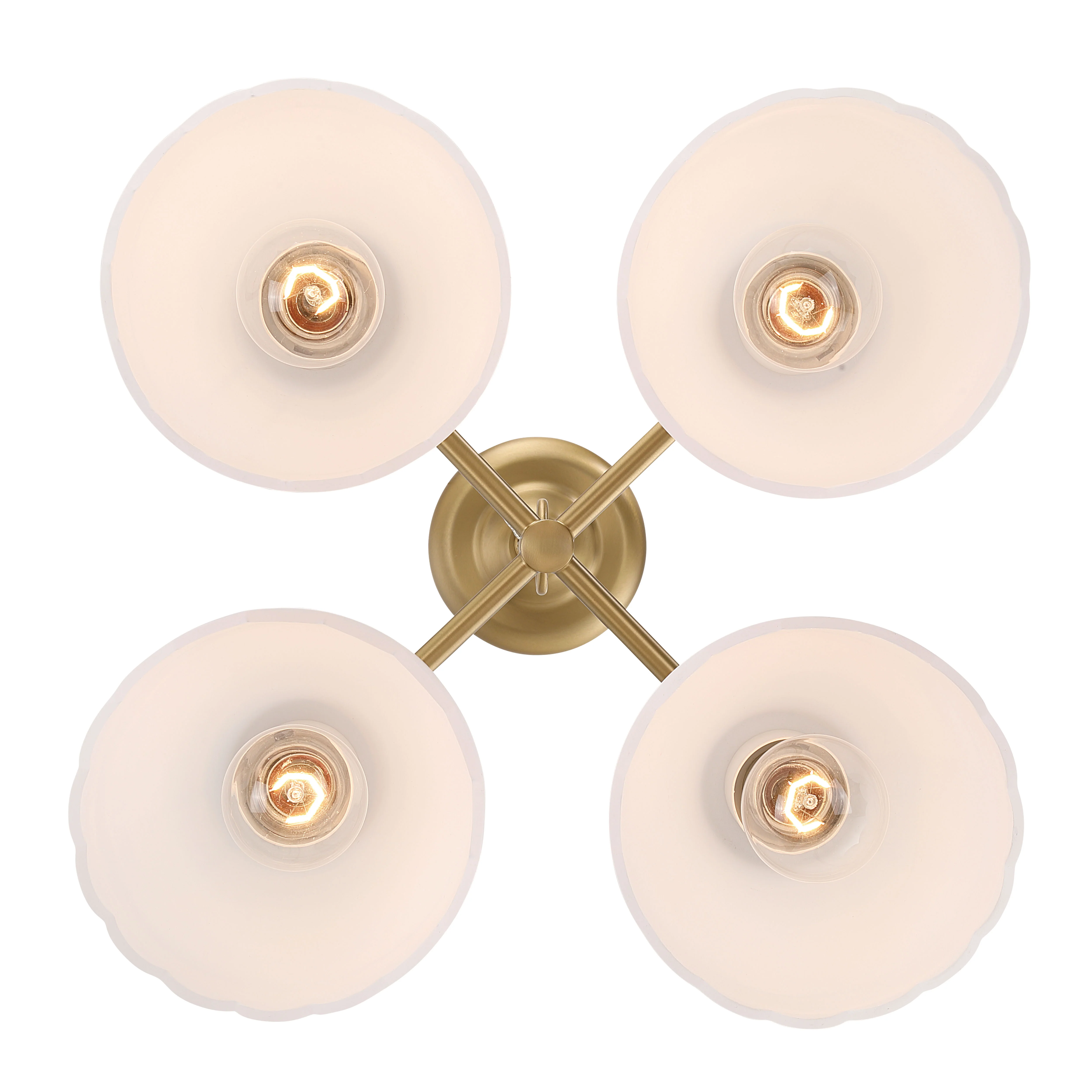 Dorinda 4-light Pendant in Brushed Champagne Brass - Image 4