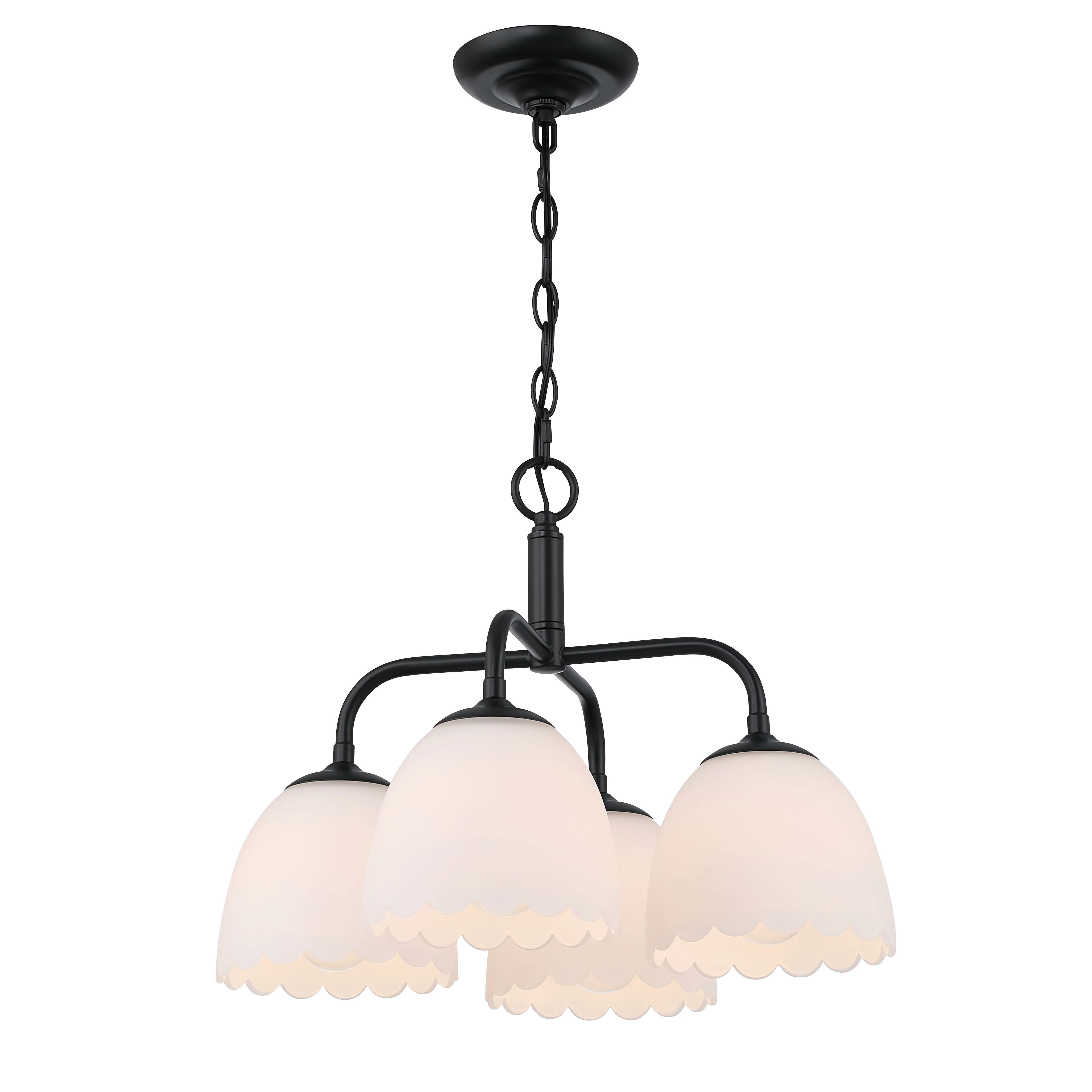 Dorinda 4-light Pendant in Matte Black - Image 2