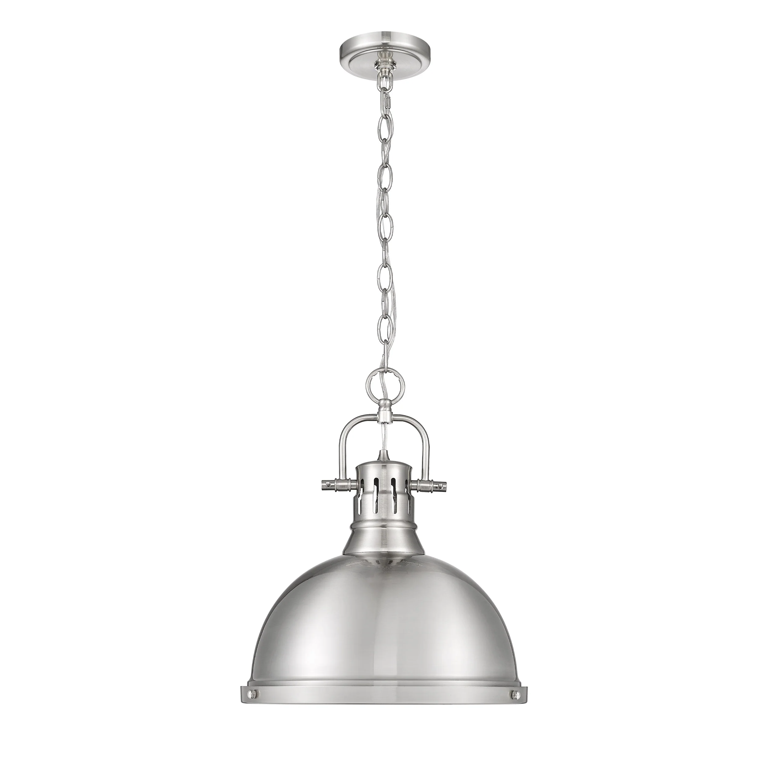 Duncan 1-light 14in Chain Hung Pendant in Pewter - Image 4