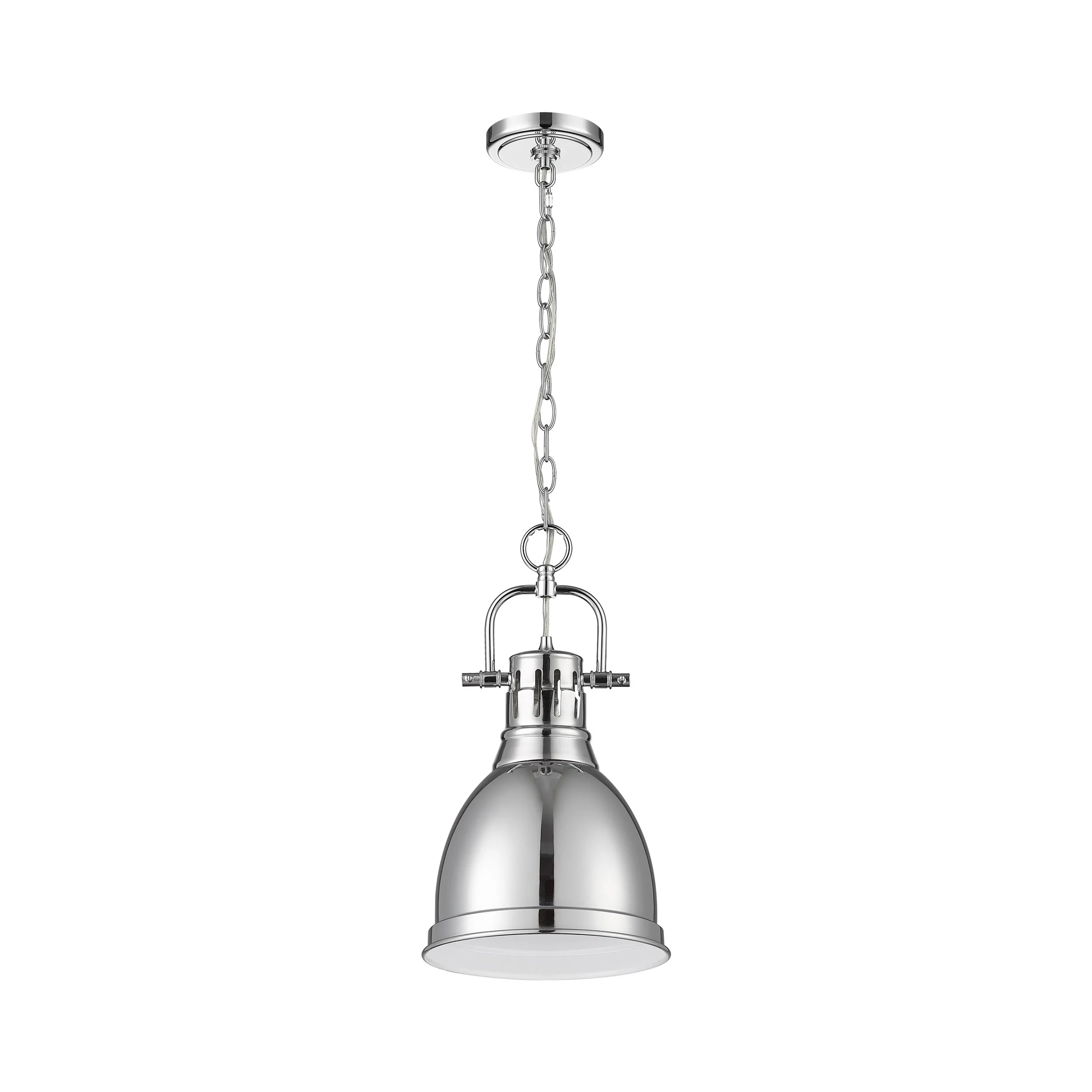 Duncan 1-light 9in Chain Hung Pendant in Chrome - Image 2
