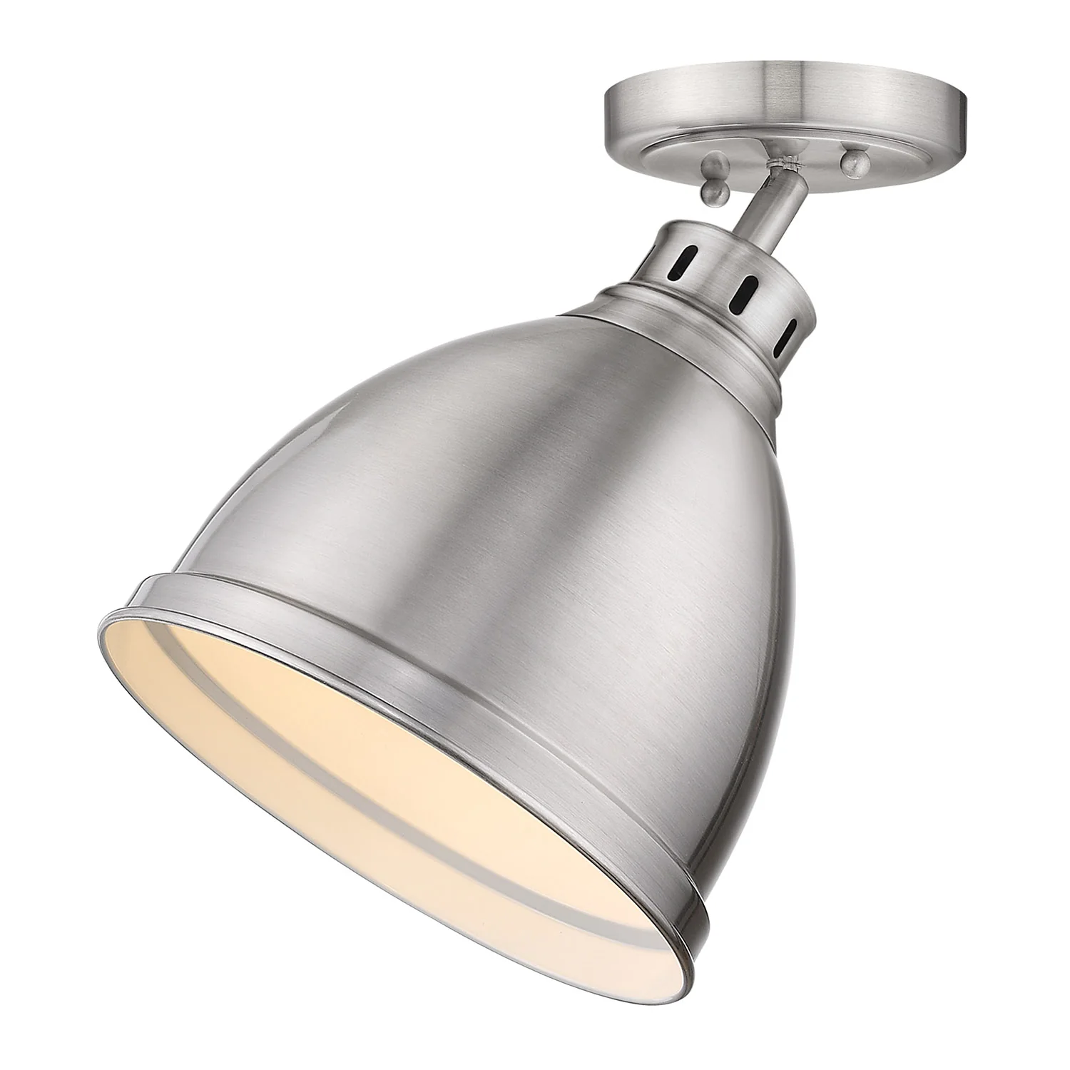 Duncan 1-light Flush Mount in Pewter - Image 2