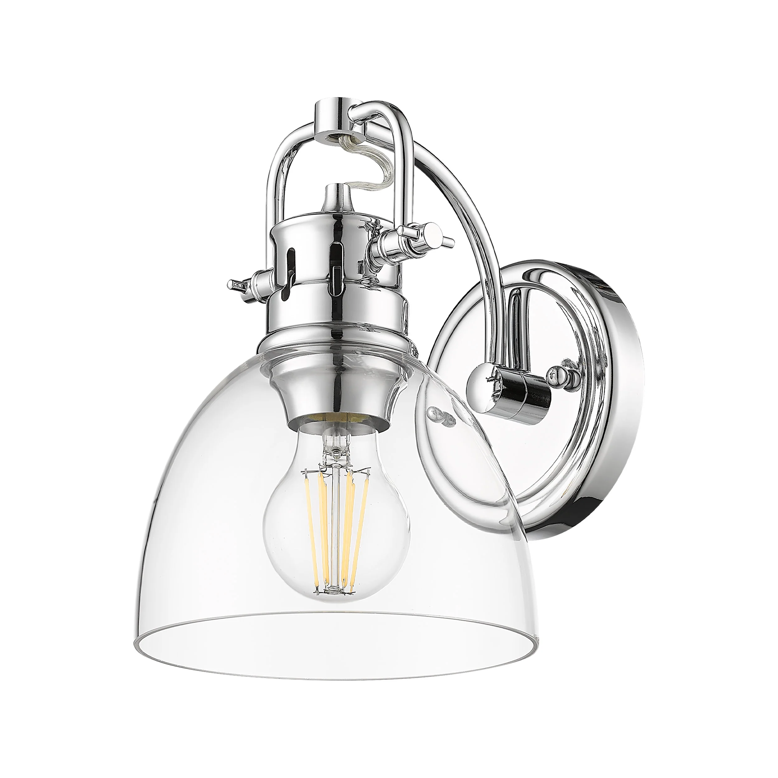 Duncan 1-light Vanity in Chrome and Clear Glass - Image 2