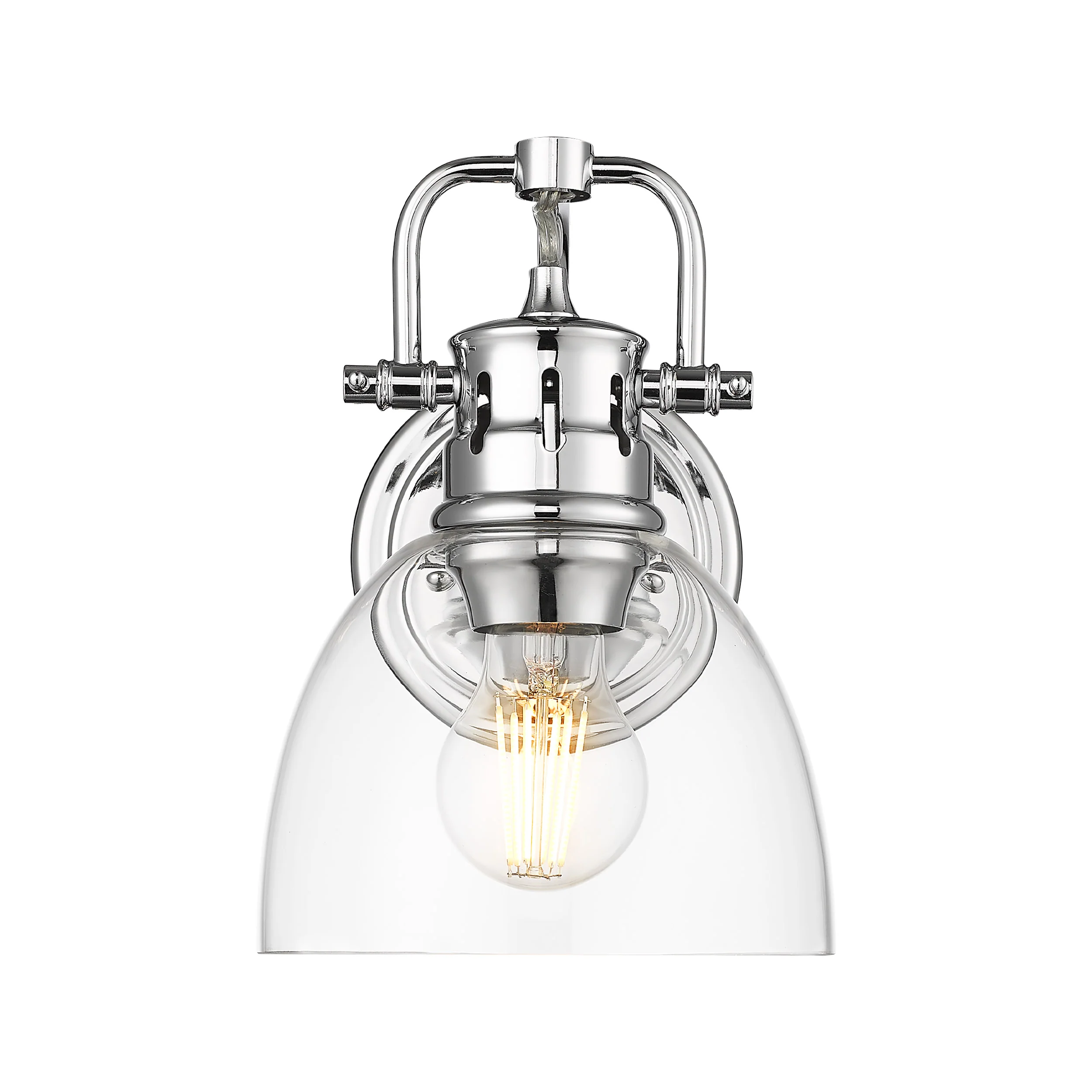 Duncan 1-light Vanity in Chrome and Clear Glass - Image 3