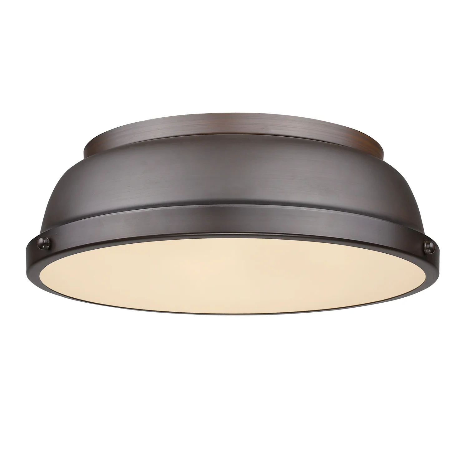 Duncan 2-light Flush Mount in Rubbed Bronze