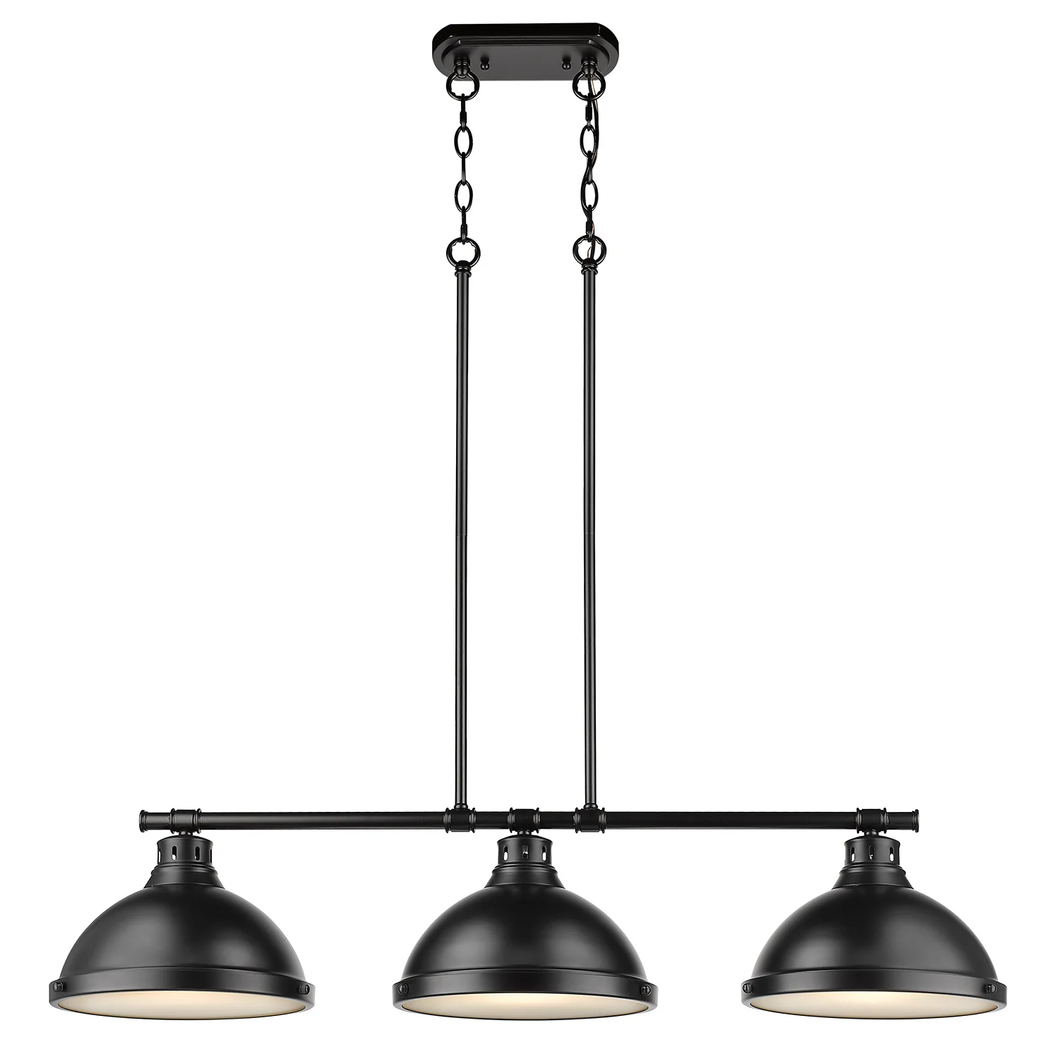 Duncan 3-light Island Light in Matte Black - Image 2