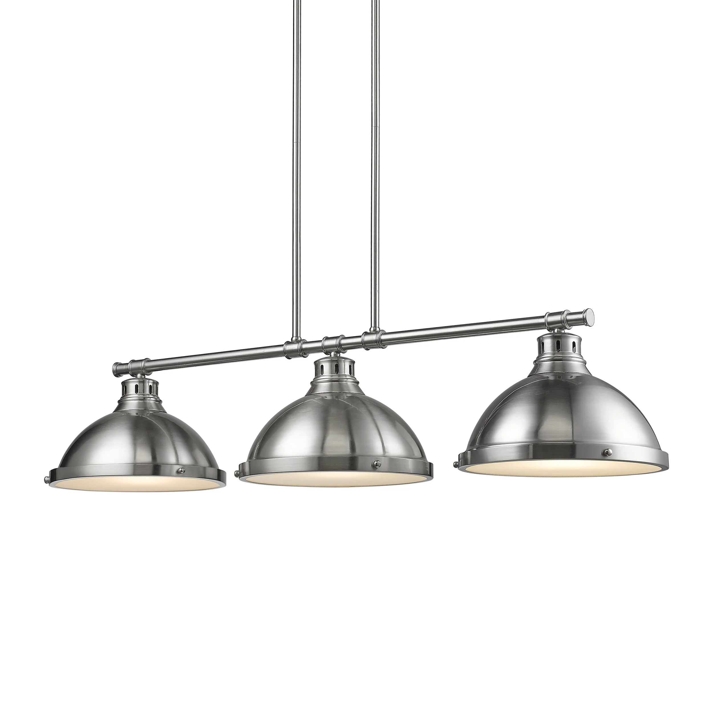 Duncan 3-light Island Light in Pewter