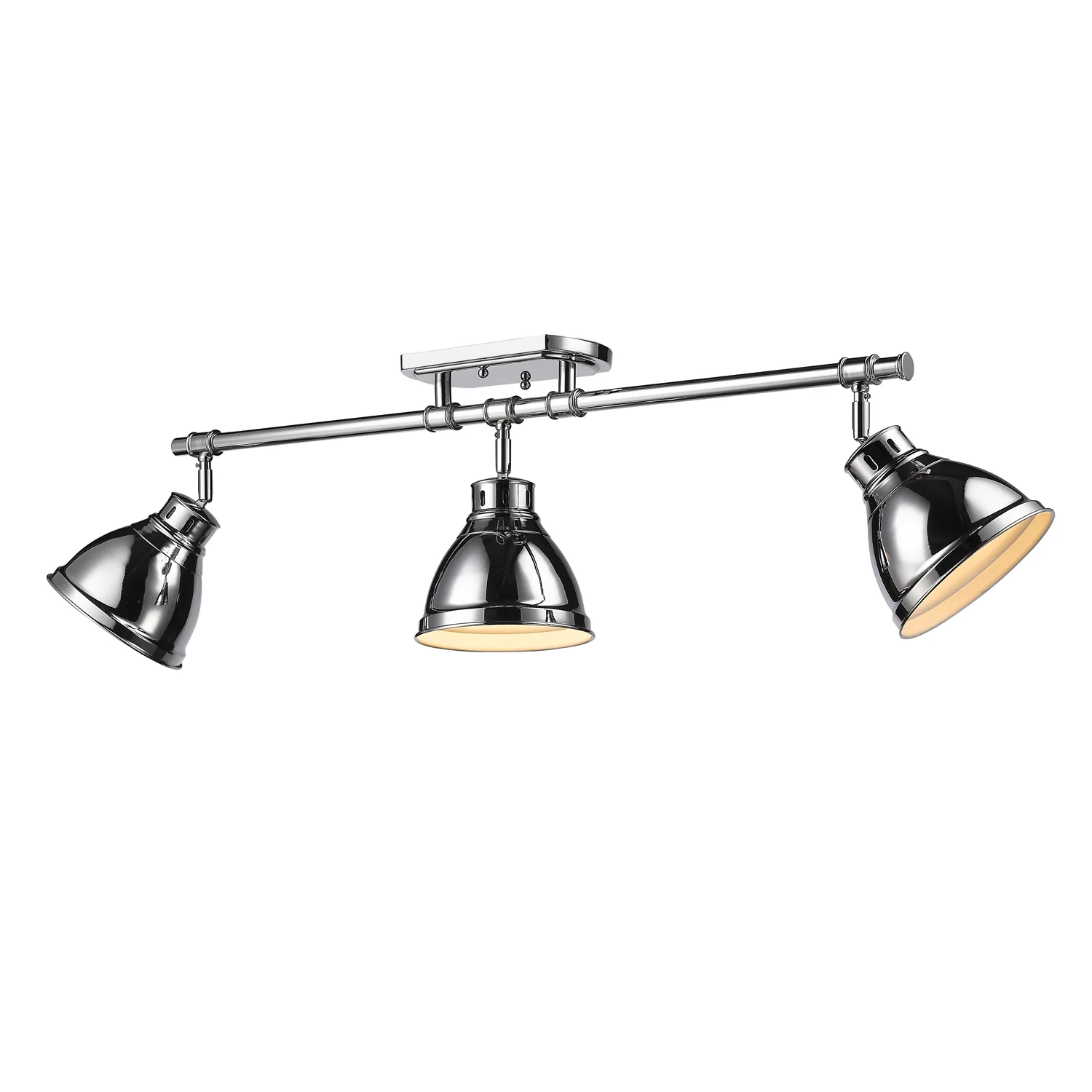Duncan 3-light Semi-Flush Mount in Chrome