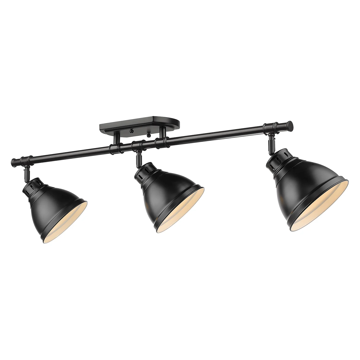 Duncan 3-light Semi-Flush Mount in Matte Black - Image 2
