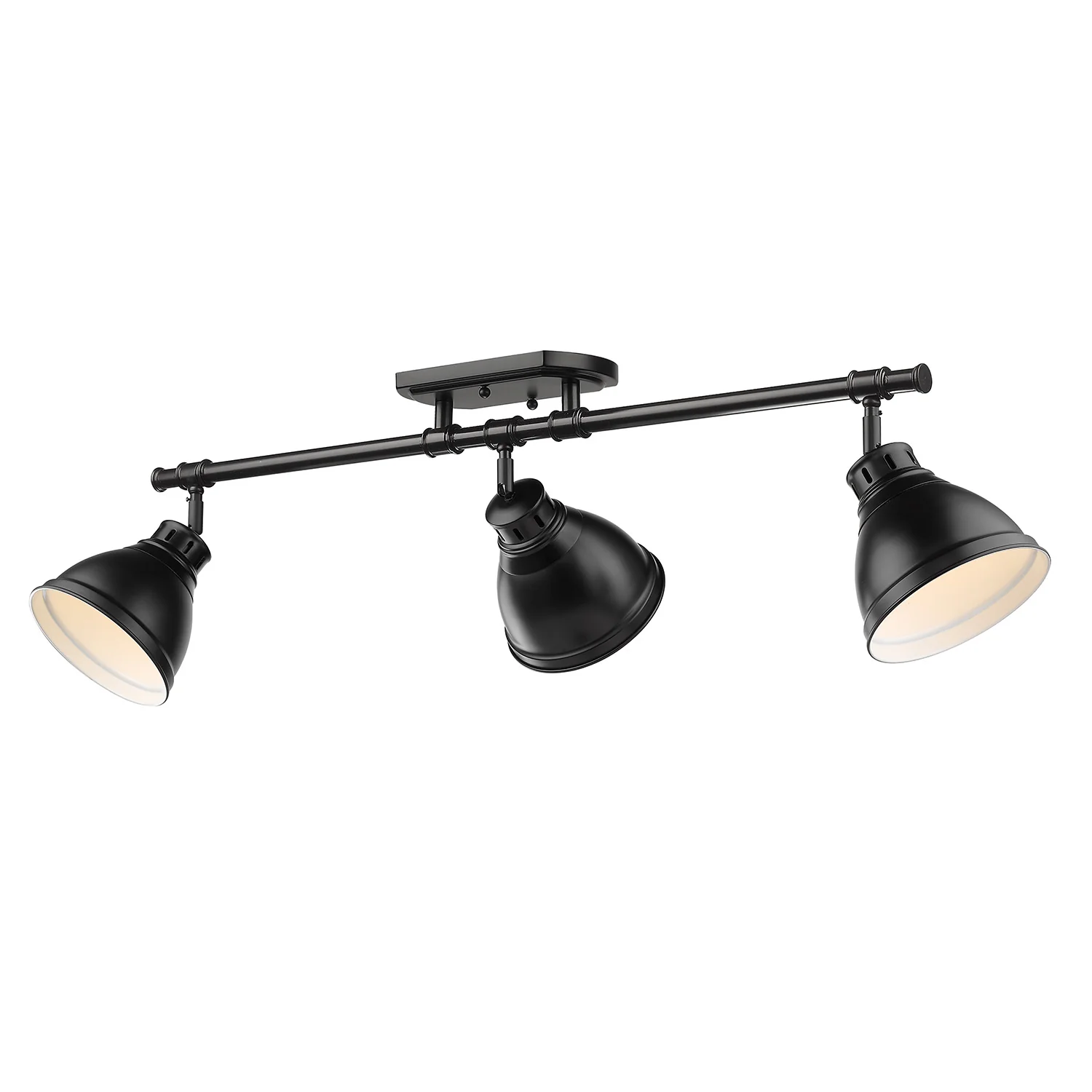 Duncan 3-light Semi-Flush Mount in Matte Black - Image 3