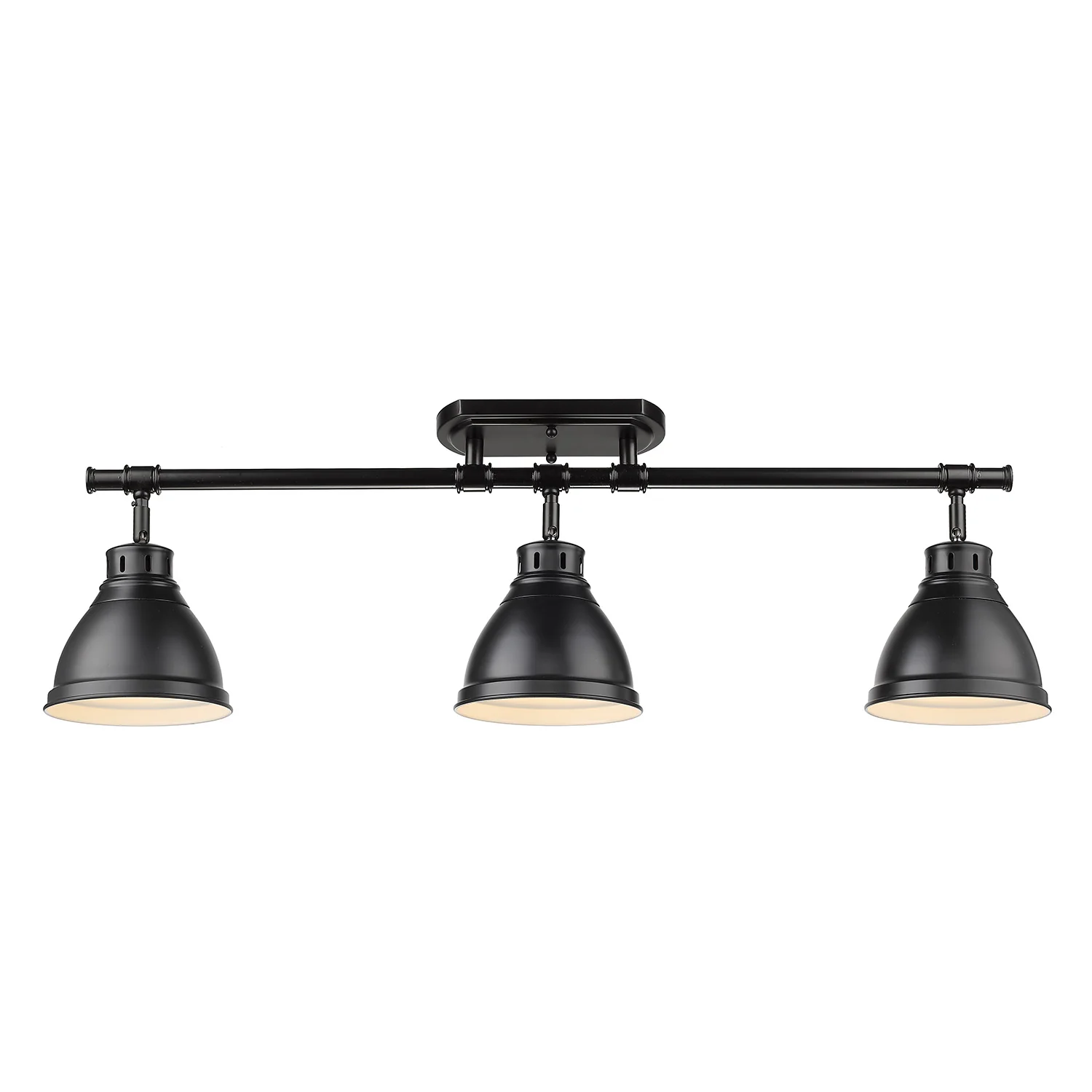 Duncan 3-light Semi-Flush Mount in Matte Black - Image 4