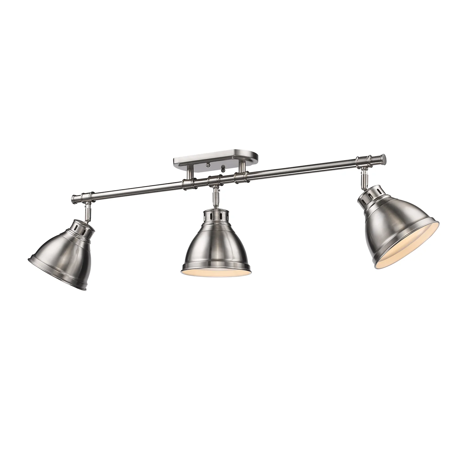 Duncan 3-light Semi-Flush Mount in Pewter