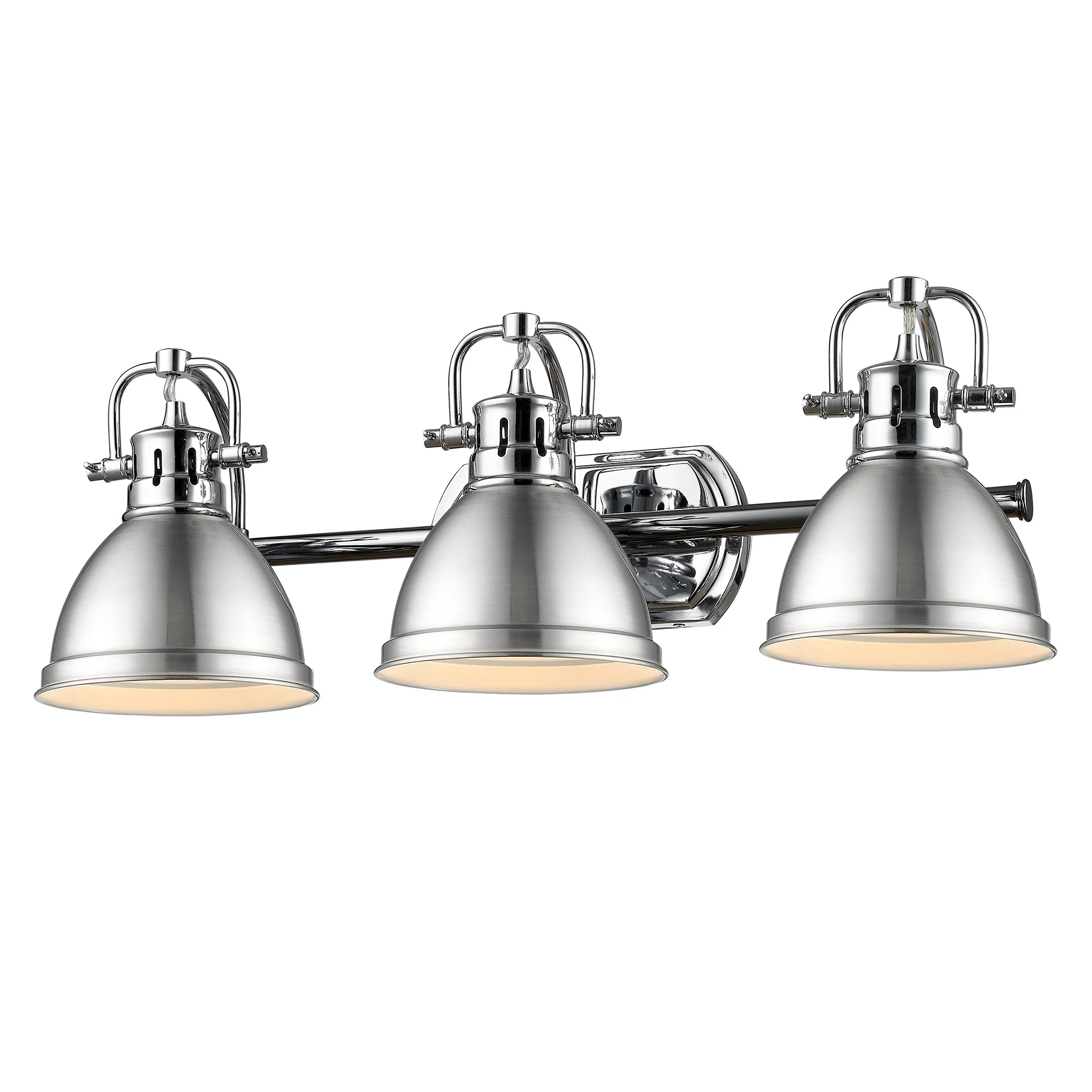 Duncan 3-light Vanity in Chrome and Pewter shade
