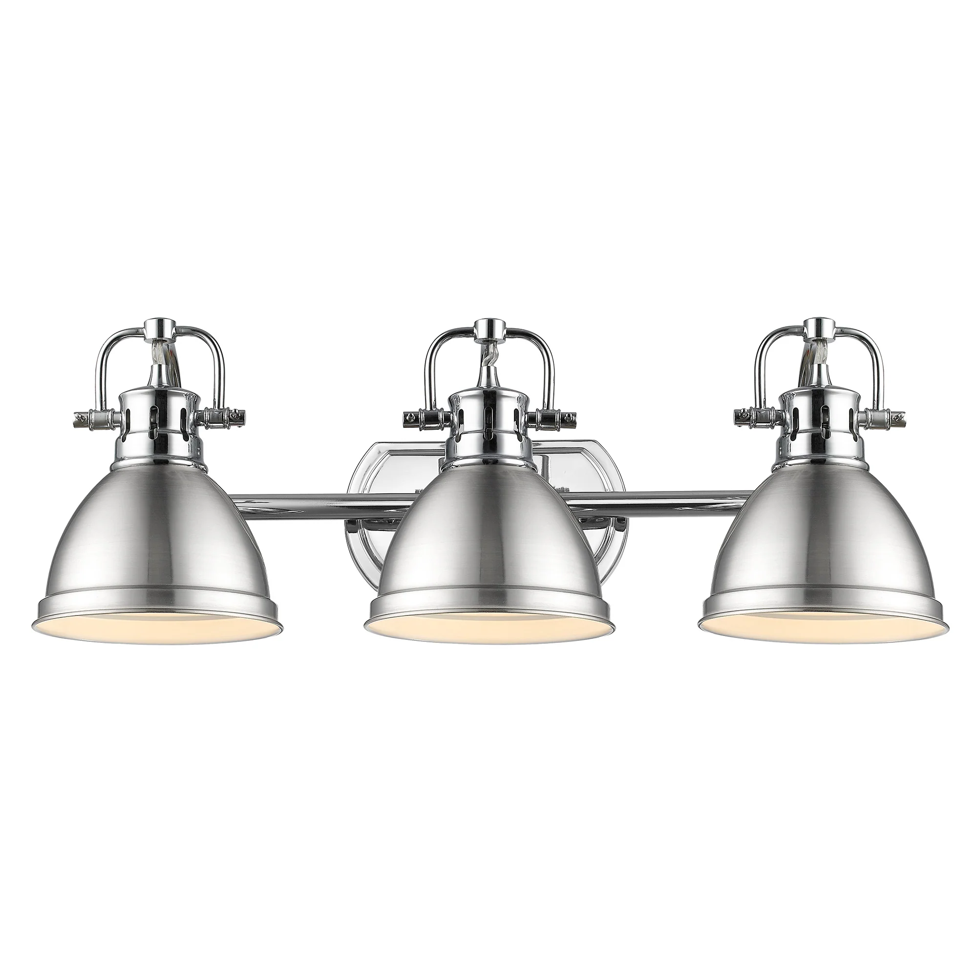 Duncan 3-light Vanity in Chrome and Pewter shade - Image 2