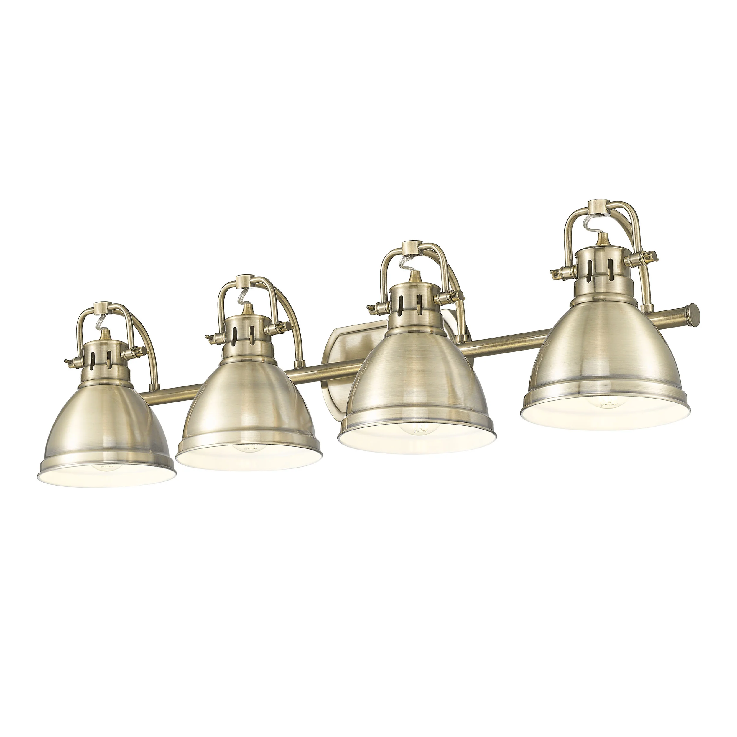 Duncan 4-light Vanity in Aged Brass