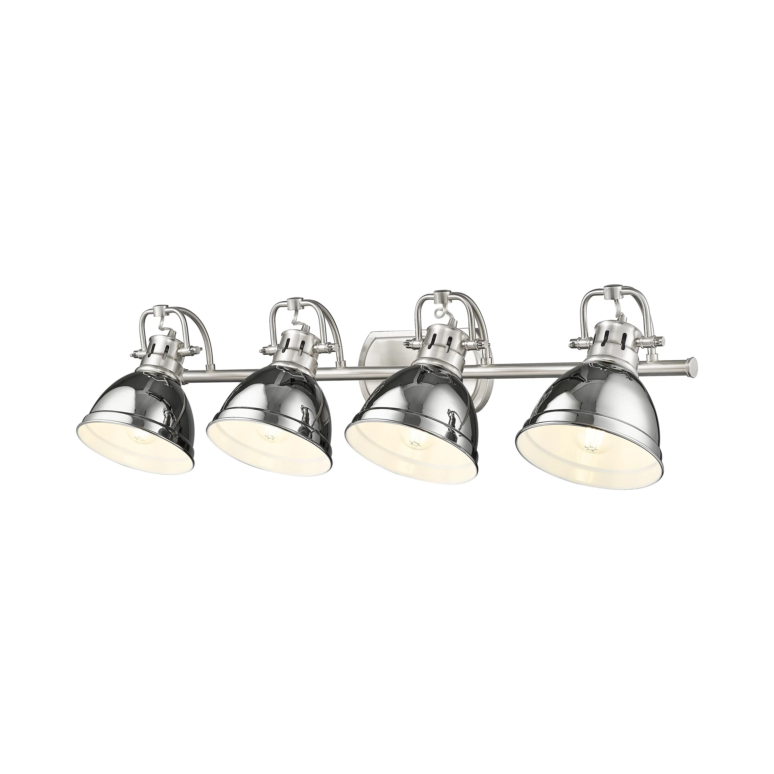 Duncan 4-light Vanity in Pewter and Chrome shade - Image 4