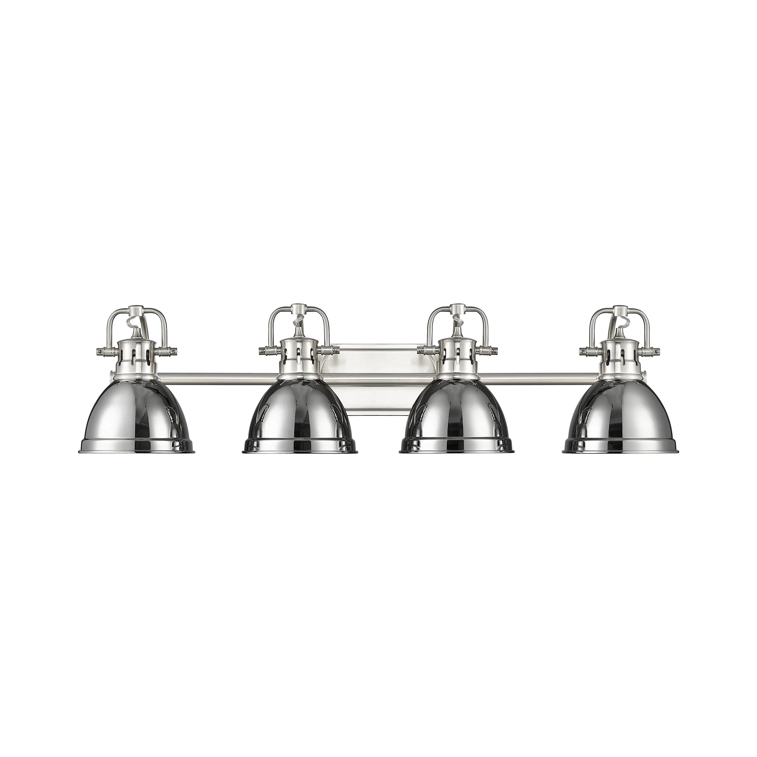 Duncan 4-light Vanity in Pewter and Chrome shade - Image 5