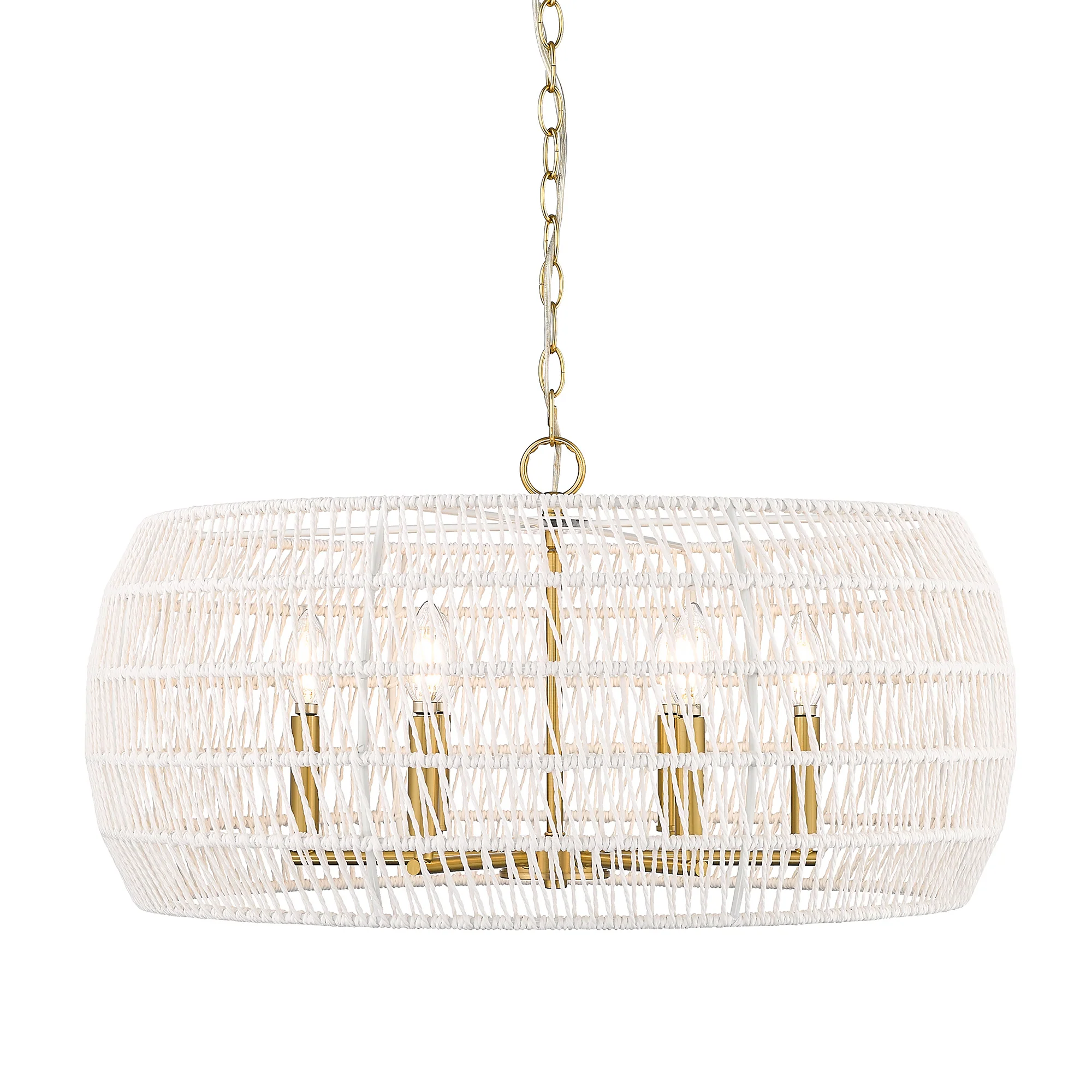 Ellie 6-light Chandelier in Modern Brushed Gold - Image 2