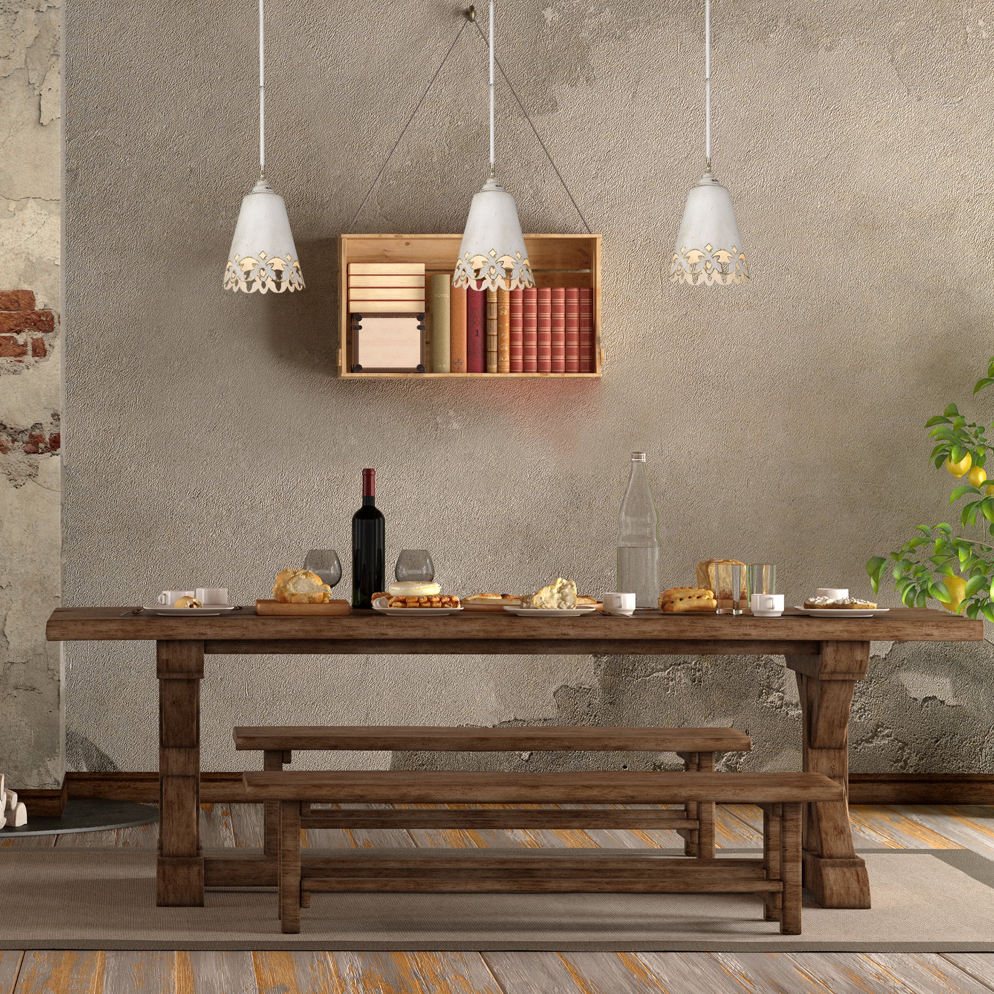 Eloise 1-light Pendant in Antique Ivory - Image 6