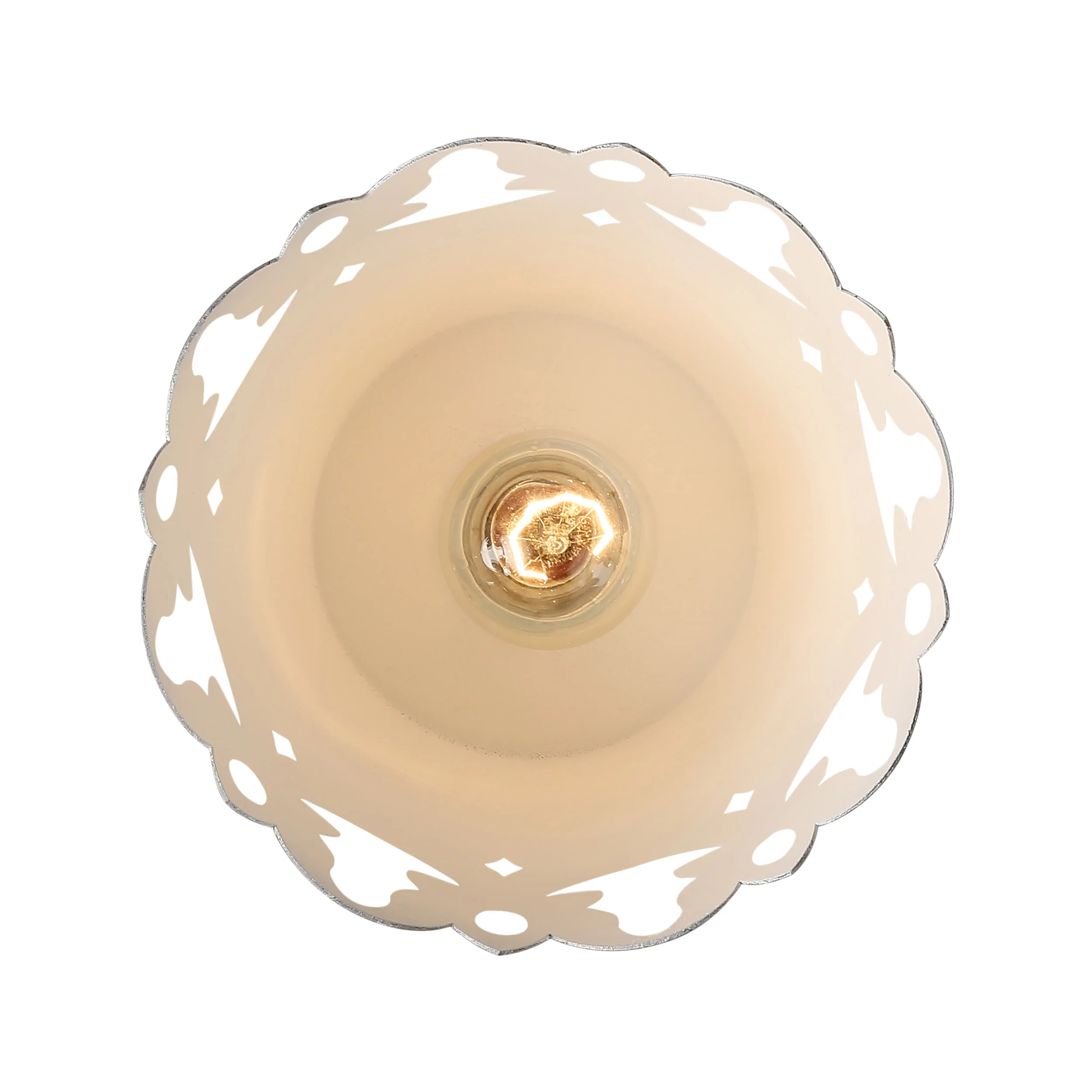 Eloise 1-light Semi-Flush Mount in Antique Ivory - Image 4