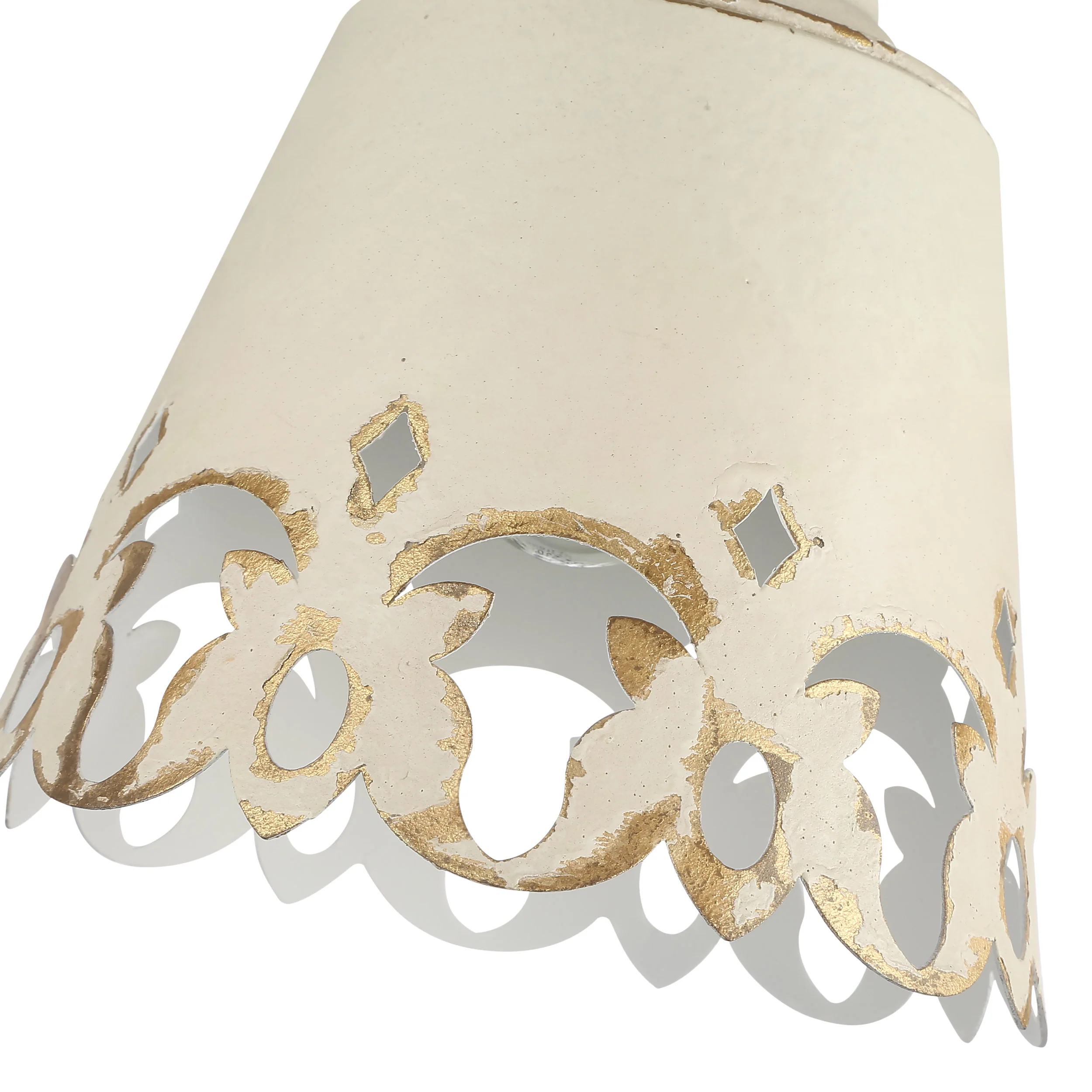 Eloise 1-light Semi-Flush Mount in Antique Ivory - Image 6