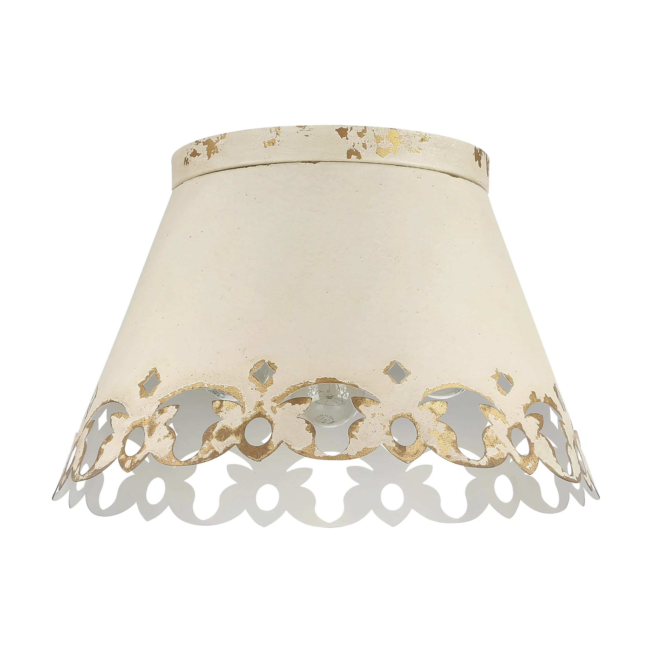 Eloise 3-light Flush Mount in Antique Ivory - Image 3