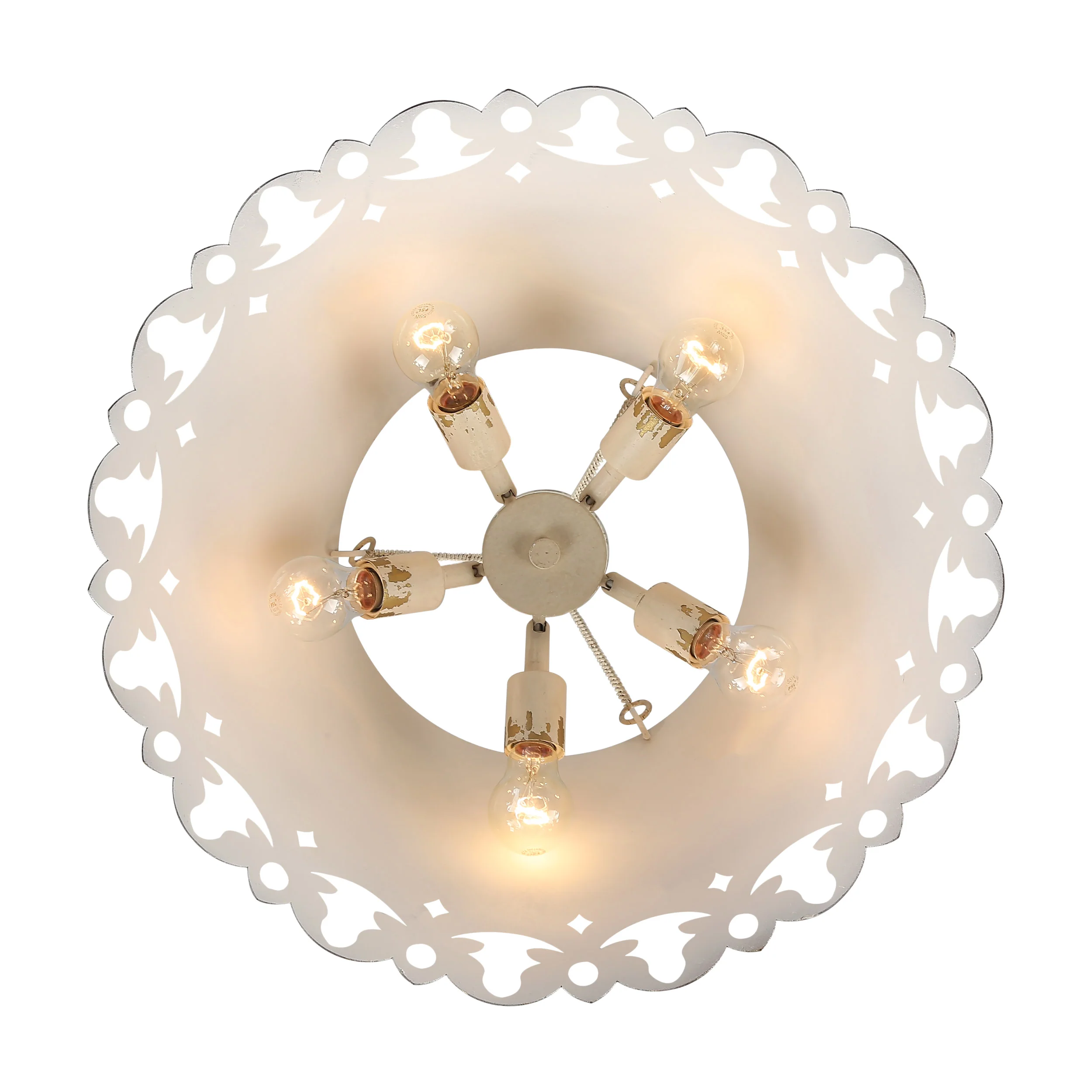 Eloise 5-light Pendant in Antique Ivory - Image 5
