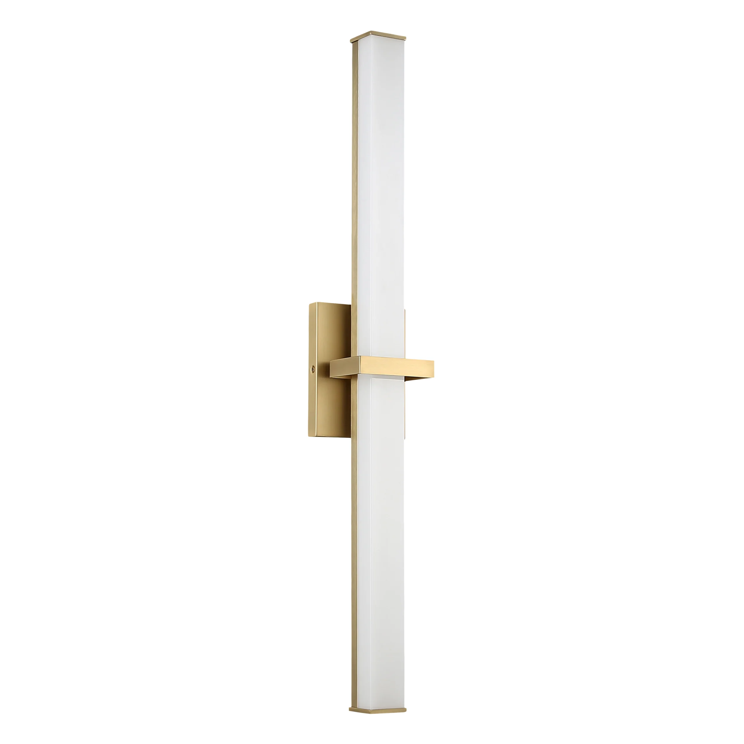 Elon Integrated LED 30in Vanity in Brushed Champagne Brass - Image 2