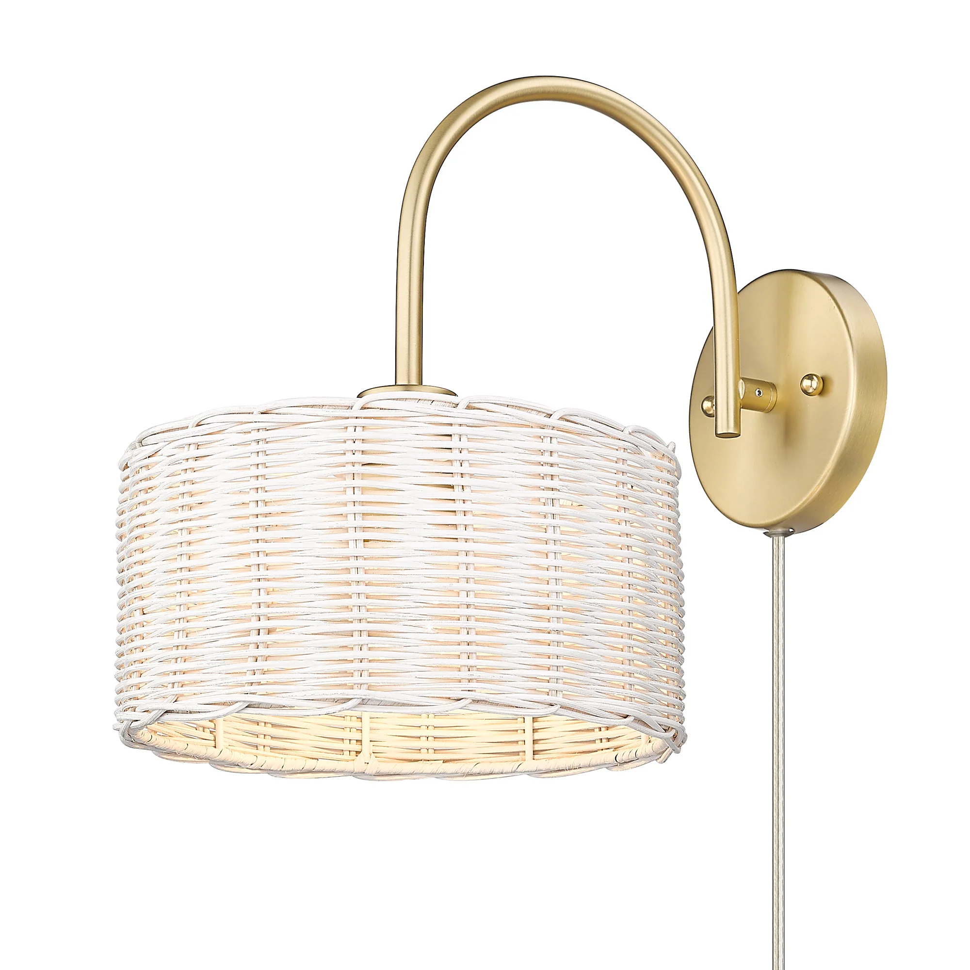 Erma 1-light Wall Sconce in Brushed Champagne Brass - Image 3