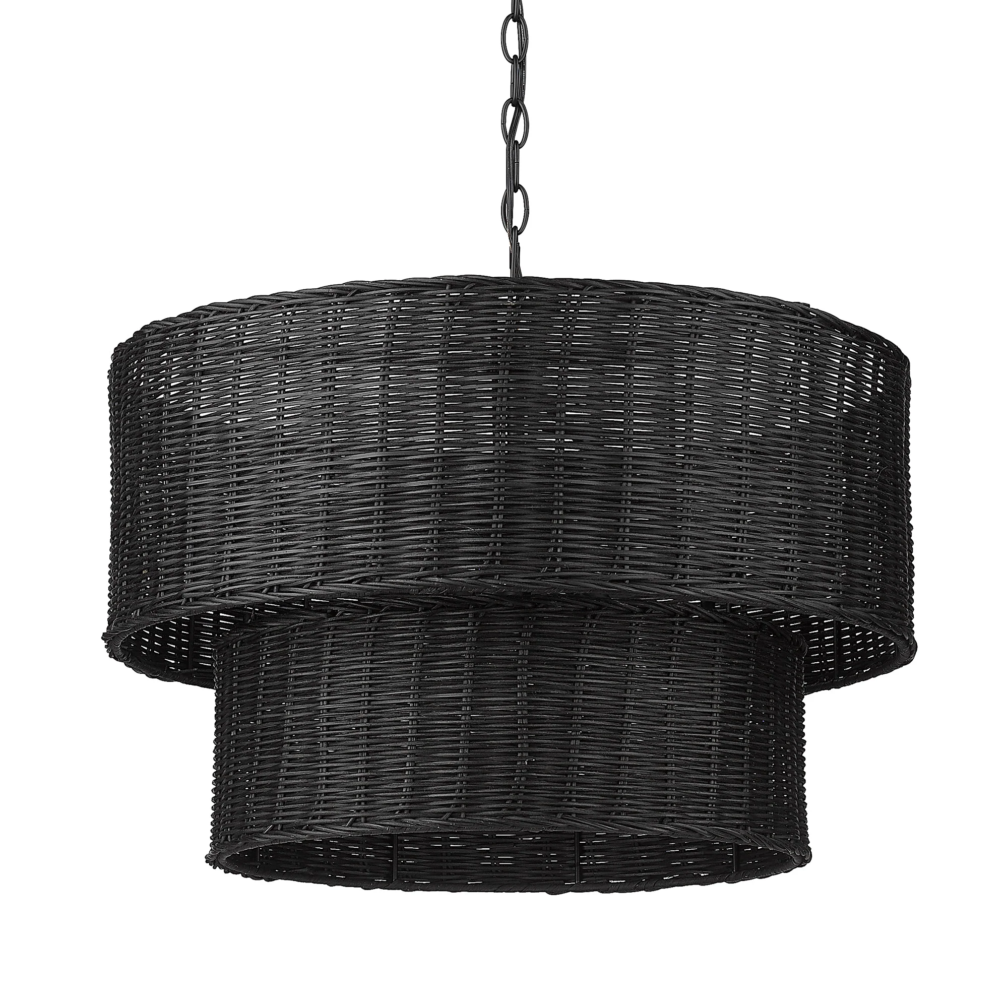 Erma 6-light Chandelier in Matte Black - Image 3