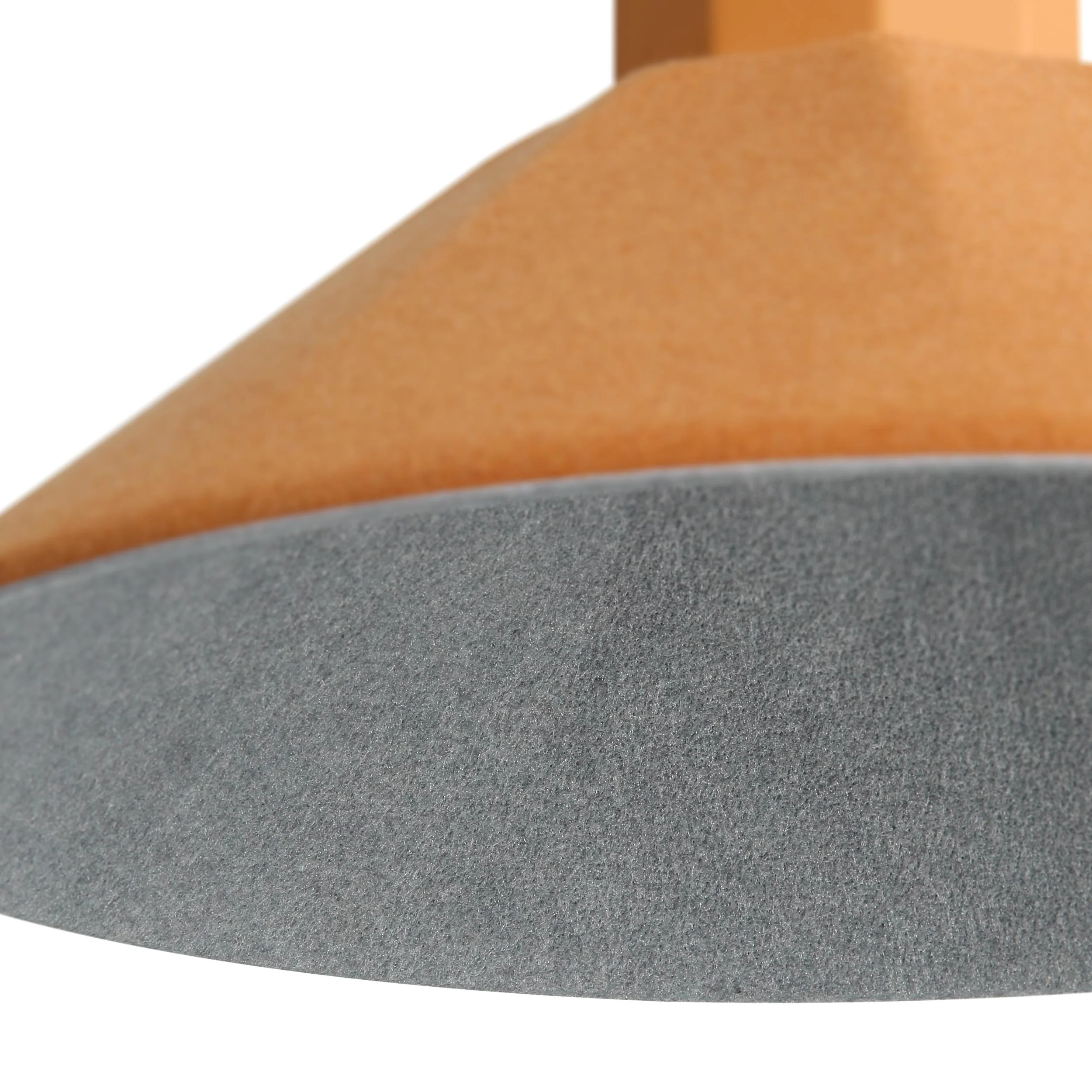 Faroe 13in Integrated LED Pendant in Earth Yellow/Grey Felt - Image 5