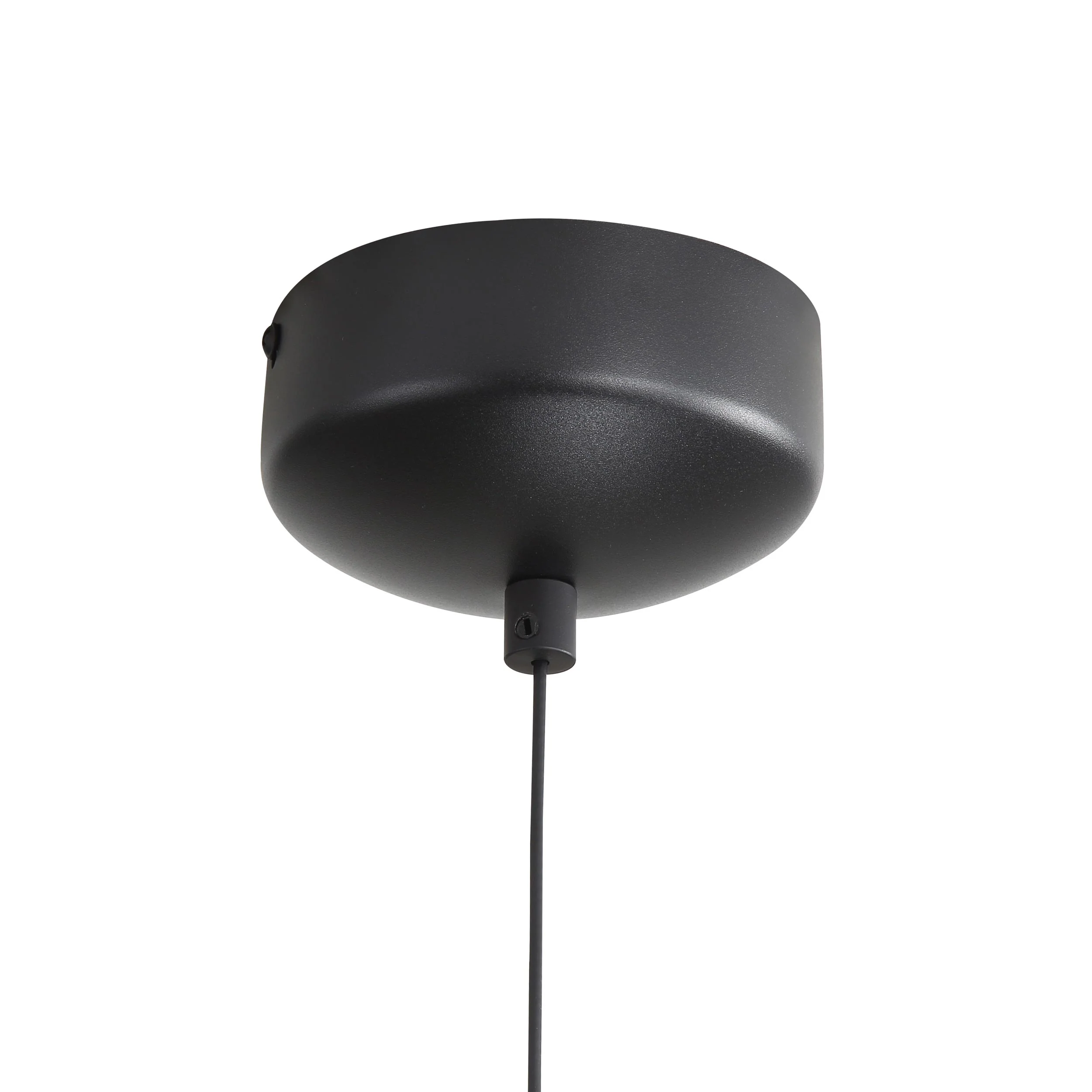 Faroe 13in Integrated LED Pendant in Flecked Black/Grey Felt - Image 8