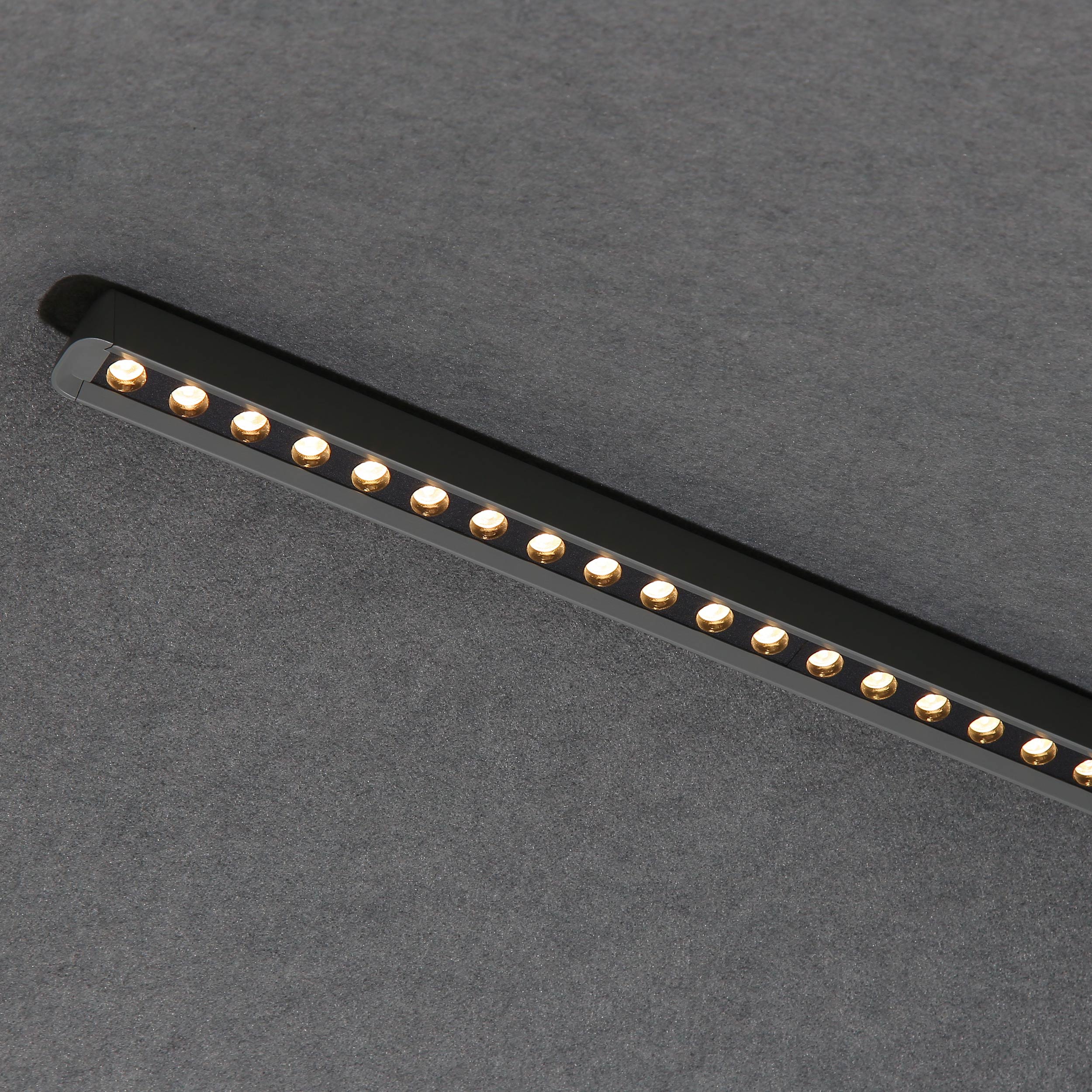 Faroe 21in Integrated LED Pendant in Flecked Black/Grey Felt - Image 3