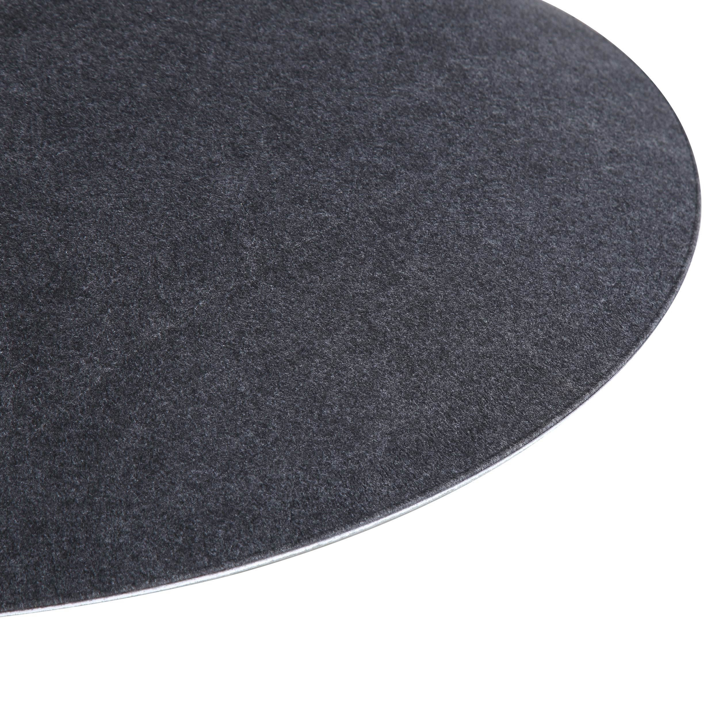 Faroe 30in Integrated LED Pendant in Flecked Black/Grey Felt - Image 5
