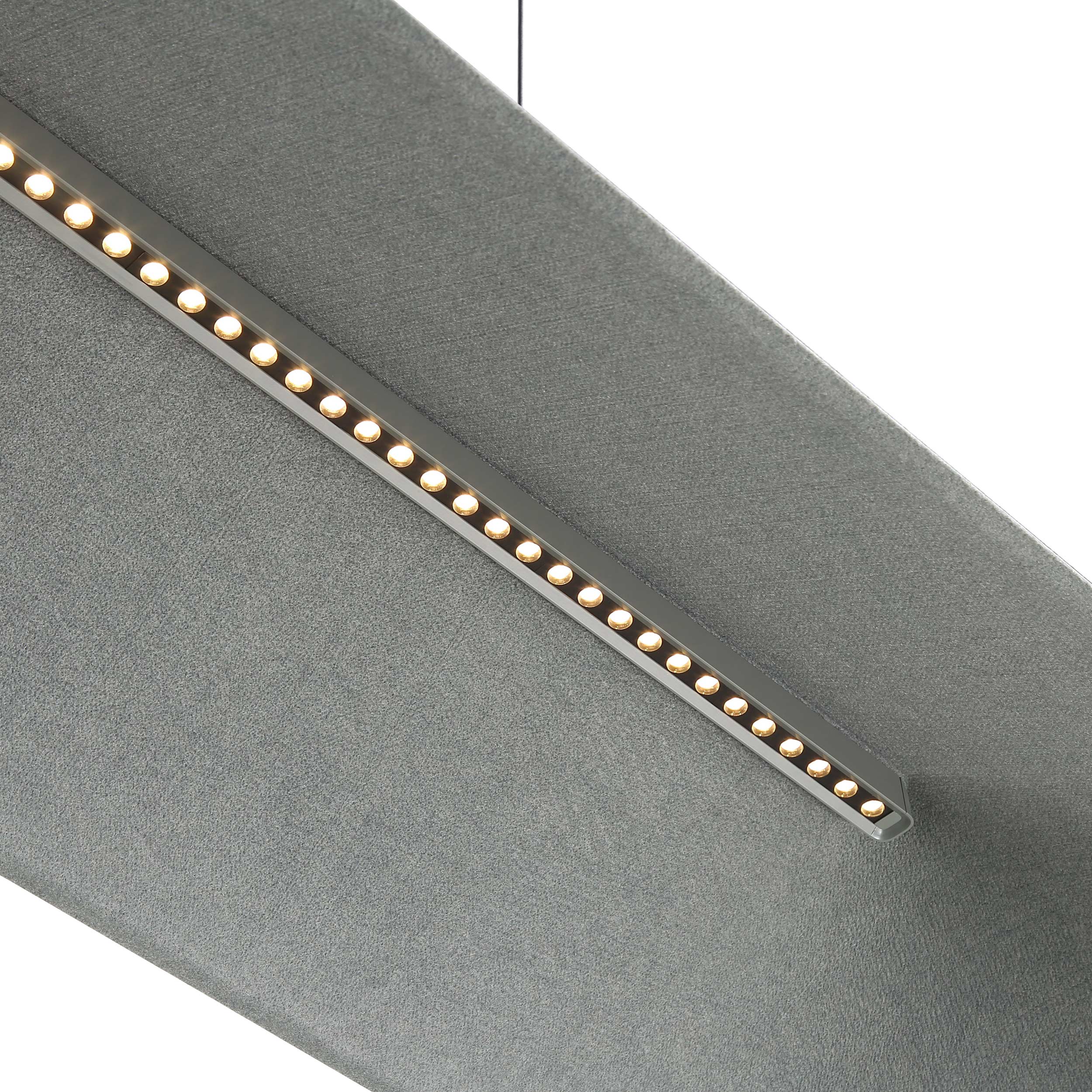 Faroe Integrated LED Island Light in Flecked Black/Grey - Image 5