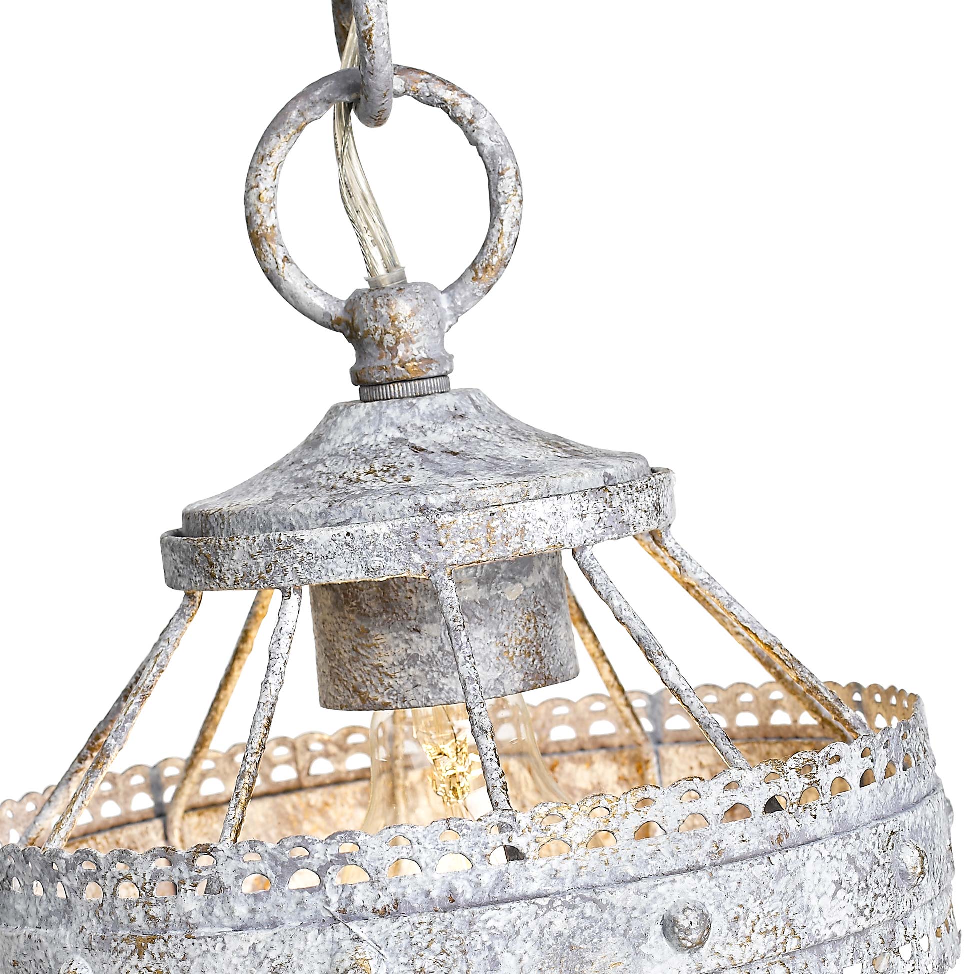 Ferris 1-light Semi-Flush Mount in Oyster - Image 5