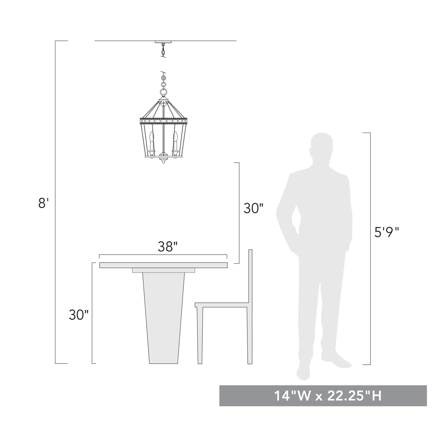 Ferris 3-light Pendant in Oyster - Image 6