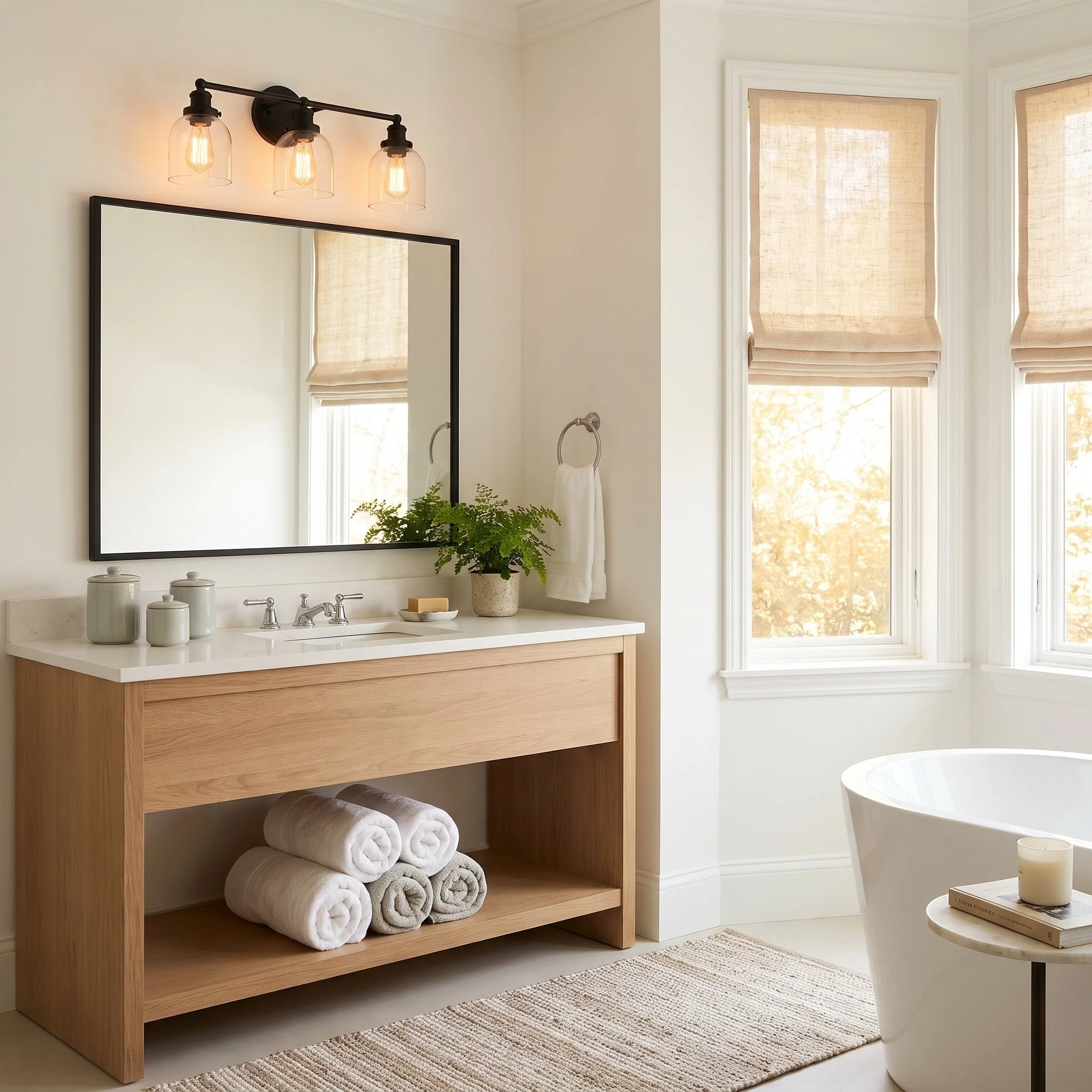 Fisher 3-light Vanity in Matte Black - Image 5