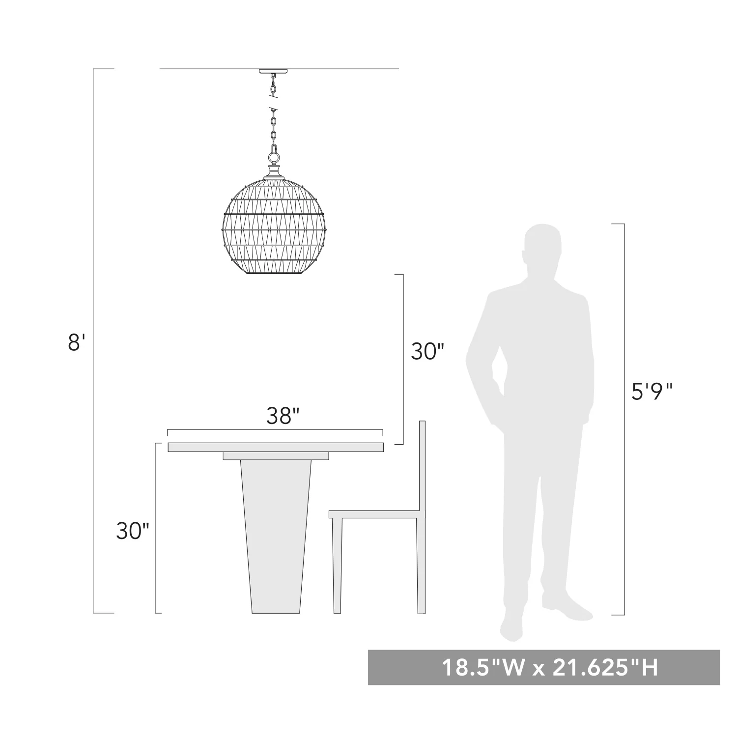 Florence 3-light Pendant in Matte Black and Natural Raphia Rope Shade - Image 6