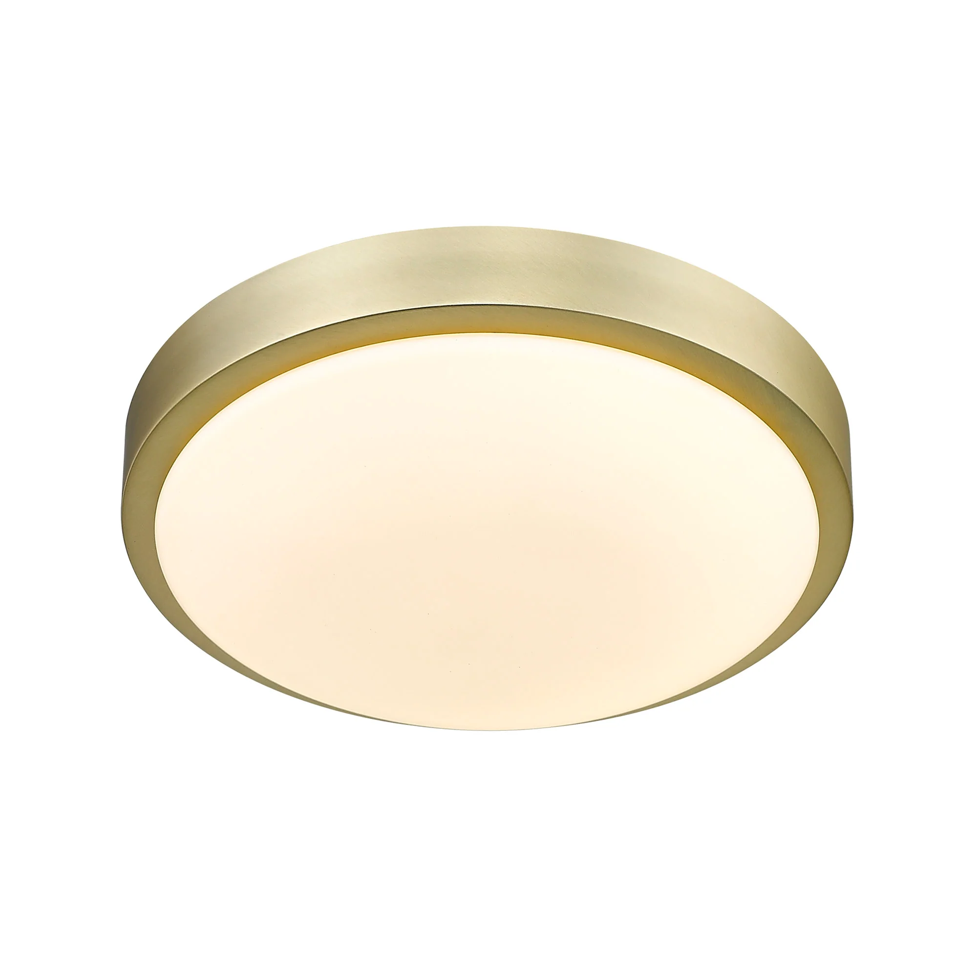 Gabi Integrated LED 10in Flush Mount in Brushed Champagne Brass - Image 3