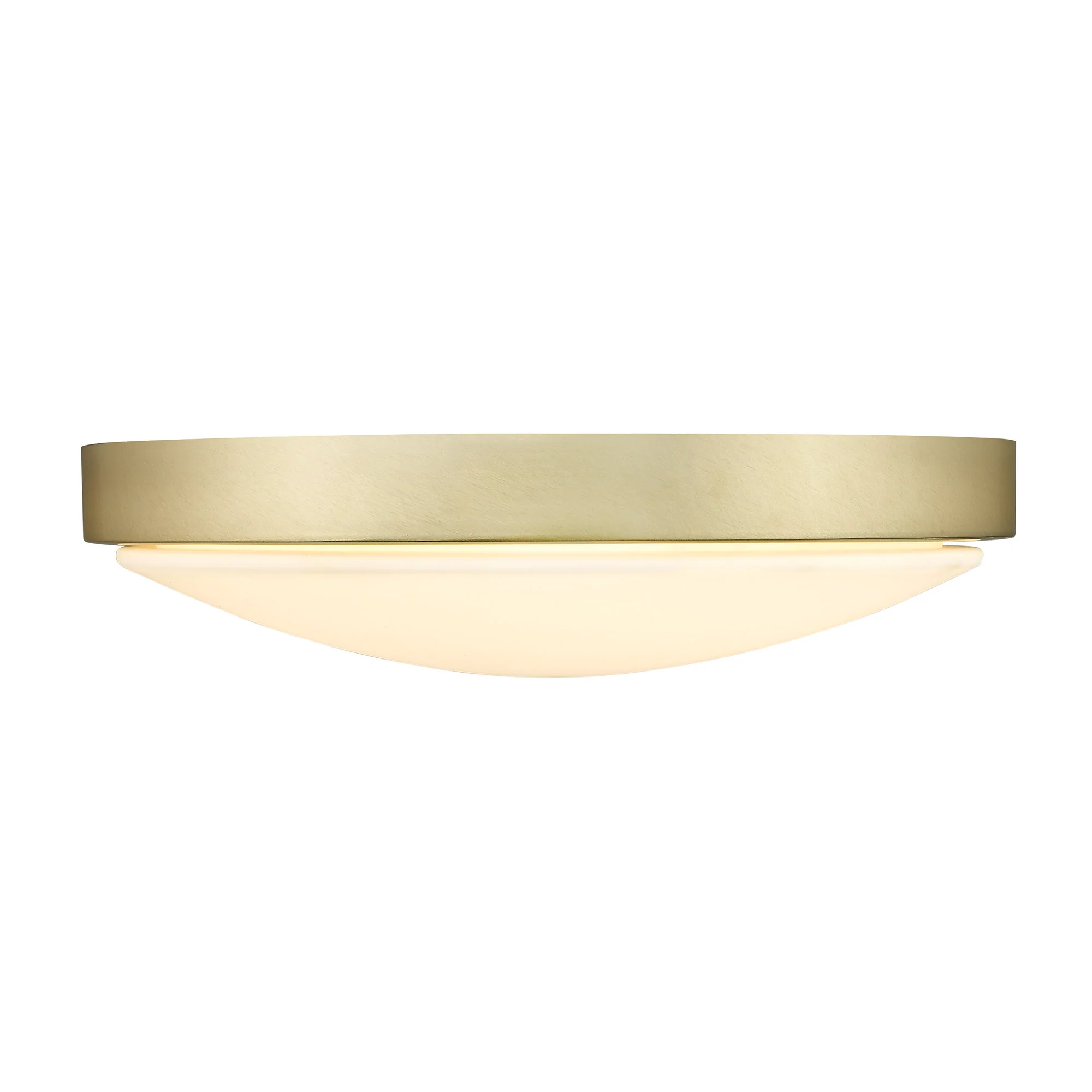 Gabi Integrated LED 12in Flush Mount in Brushed Champagne Brass - Image 2