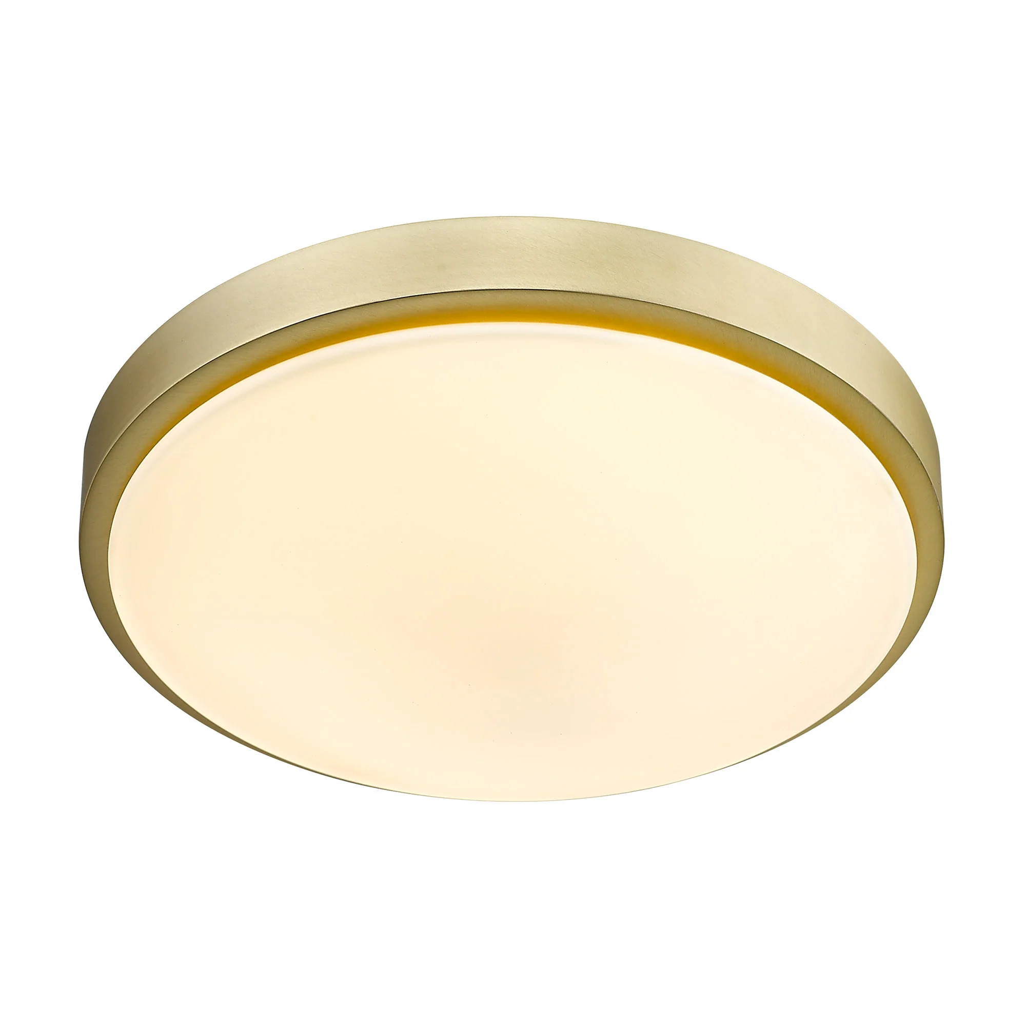 Gabi Integrated LED 12in Flush Mount in Brushed Champagne Brass - Image 3