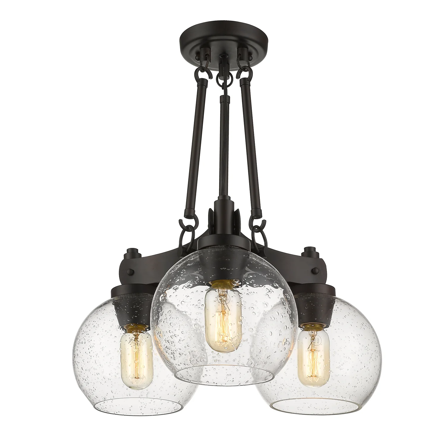 Galveston 3-light Semi-Flush Mount in Rubbed Bronze - Image 5