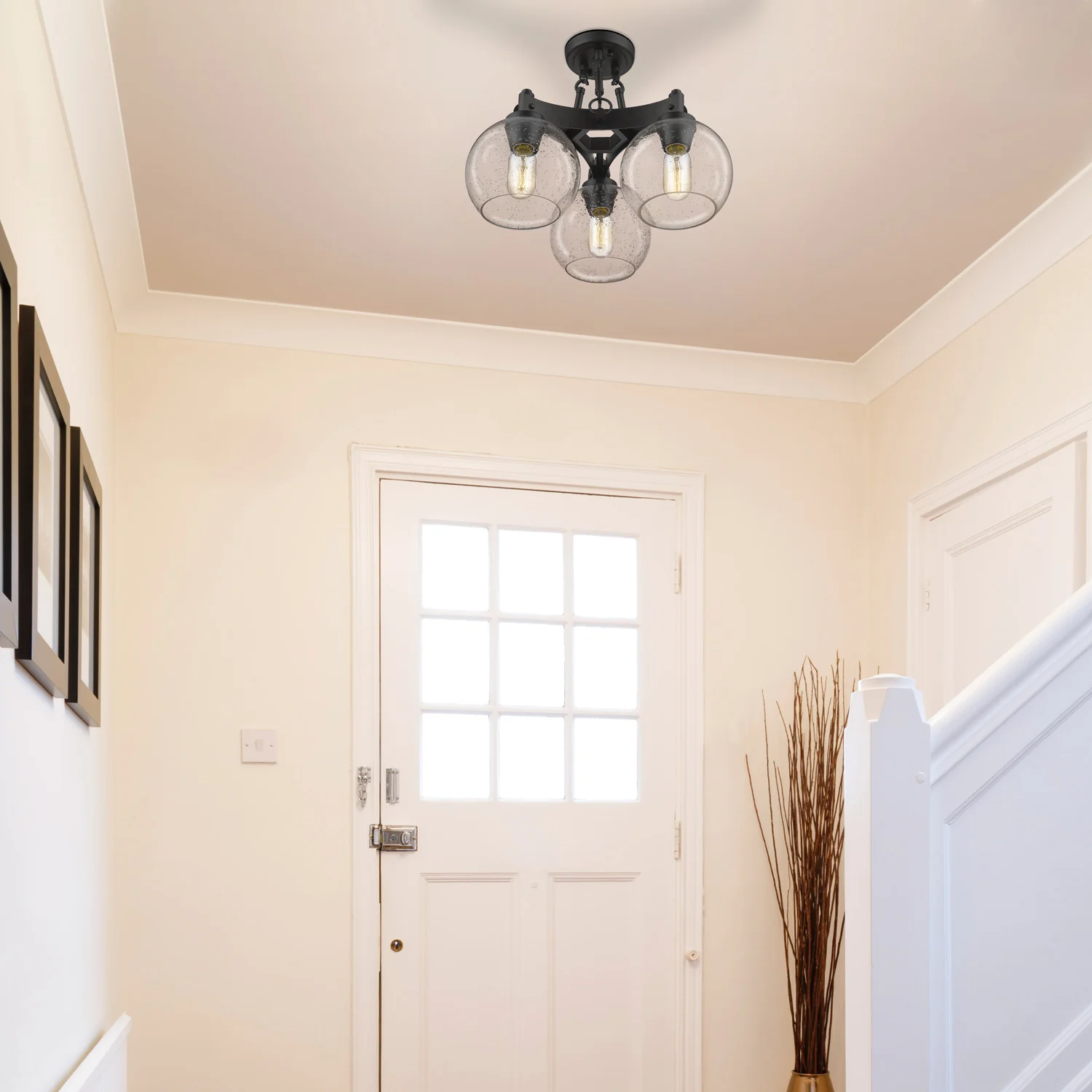 Galveston 3-light Semi-Flush Mount in Rubbed Bronze - Image 6
